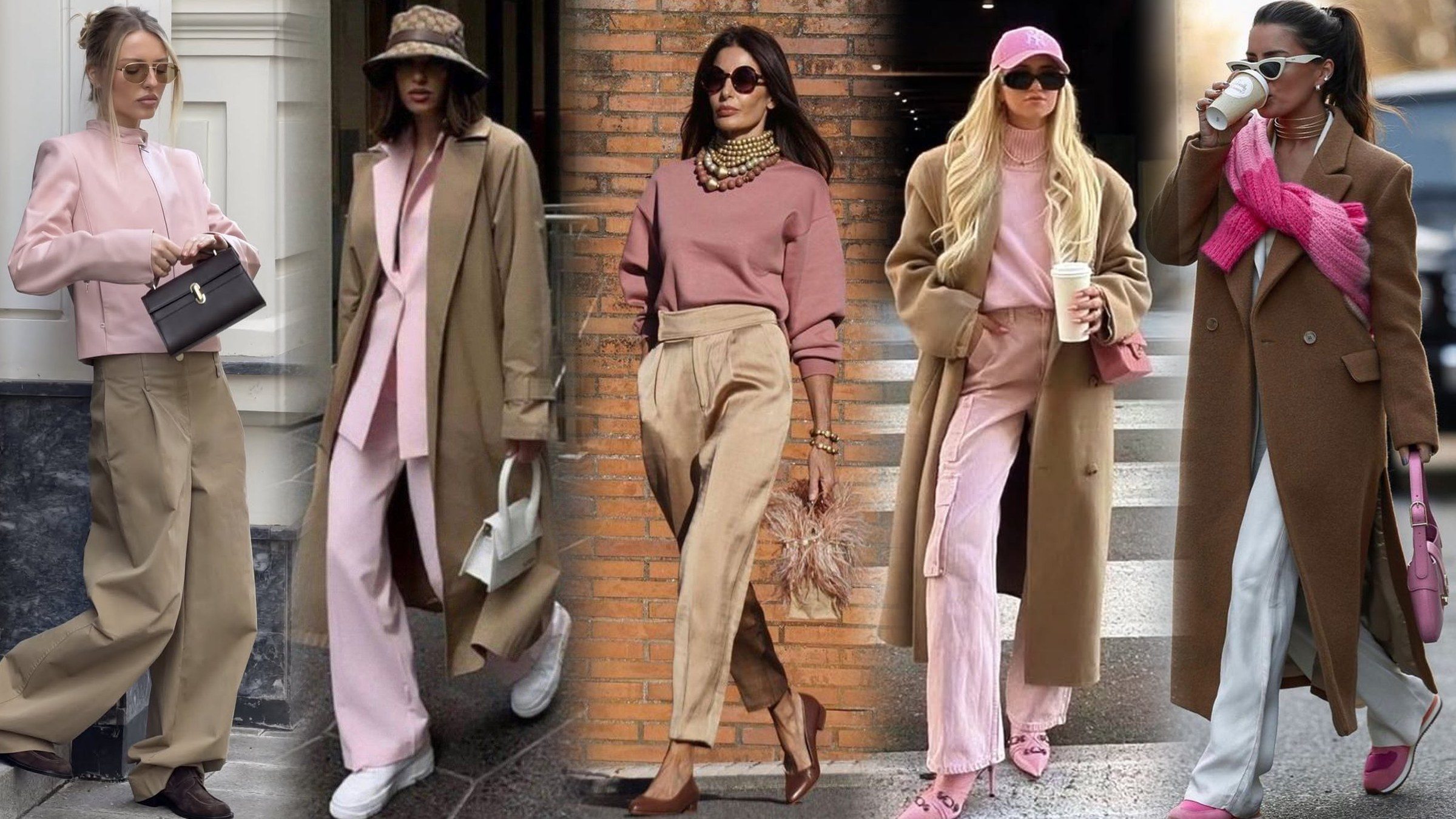 Pink and Camel Outfits to Try This Fall
