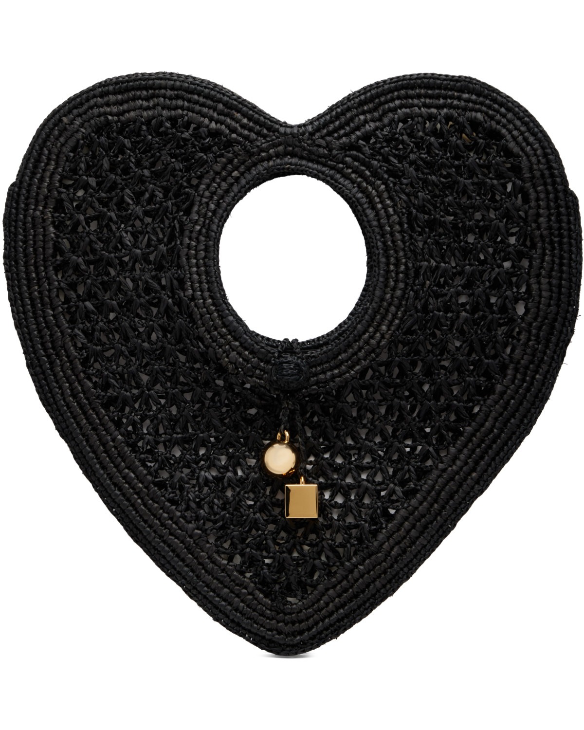 Black 'Le Spiaggia Coeur' Tote