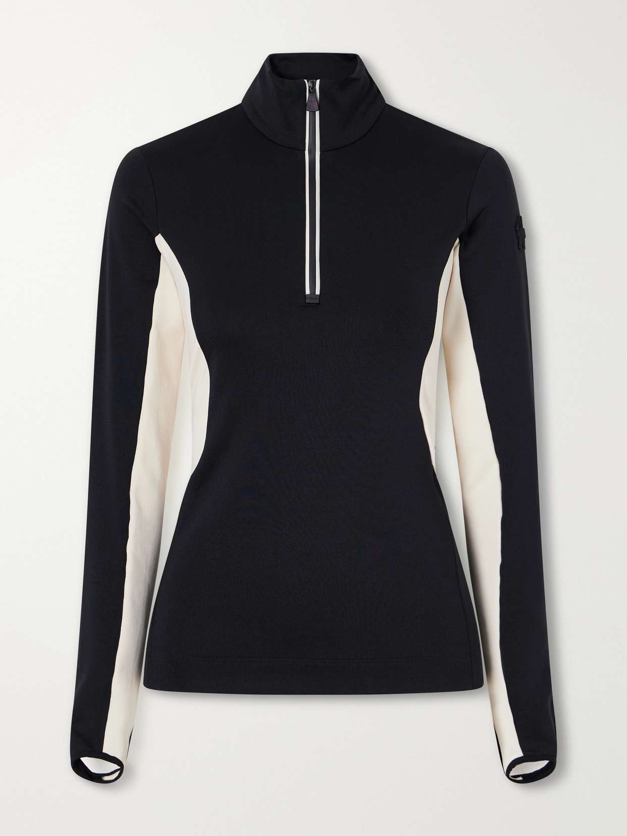 Color-block stretch-jersey base layer