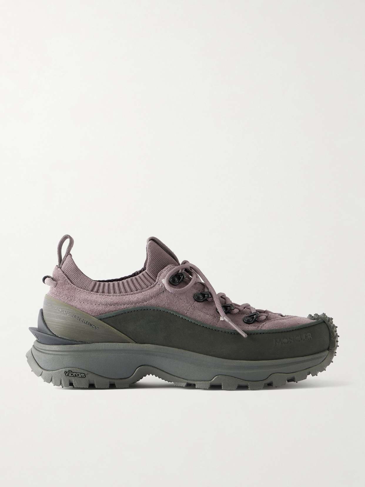 Trailgrip Lite3 rubber-trimmed suede sneakers