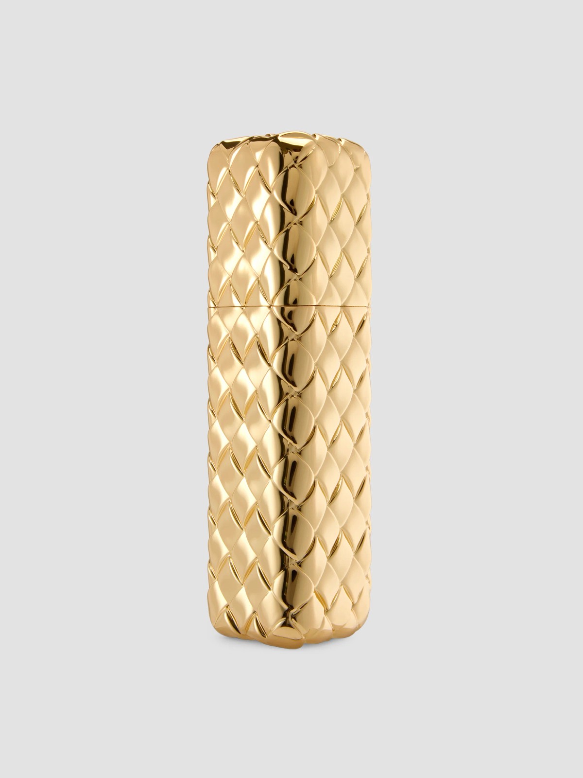 Intreccio Metal Travel Perfume Case - Gold