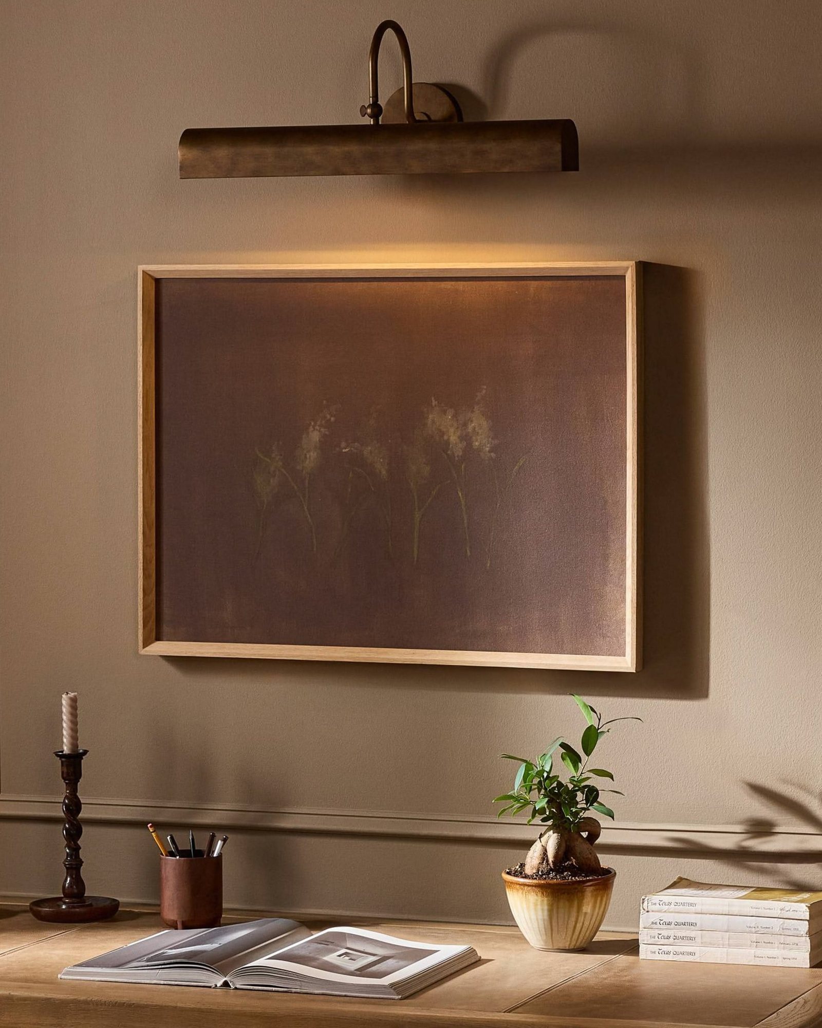 A Picture Frame Light Changes the Whole Wall