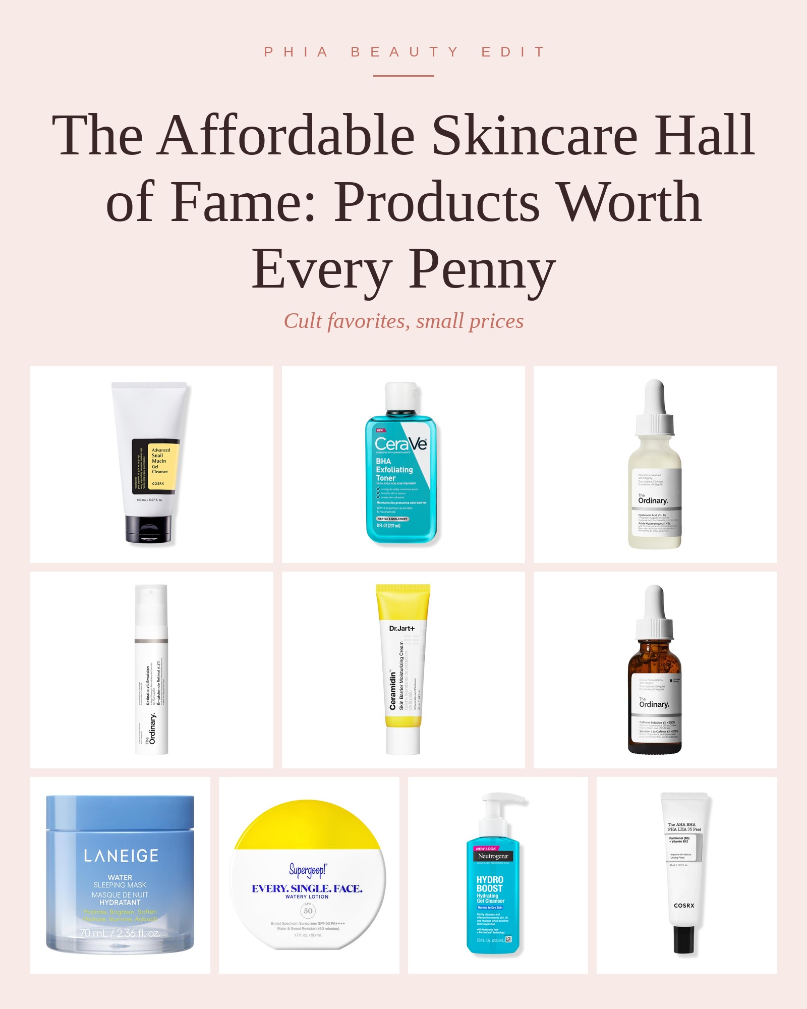 Cult-favorite affordable skincare products worth every penny