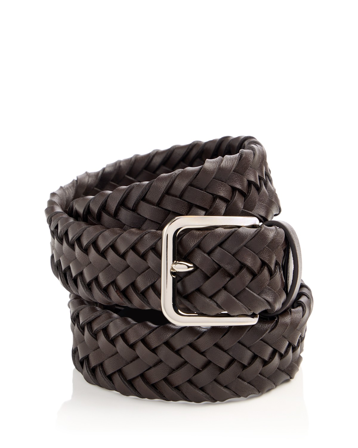 Men's Woven Leather Belt
