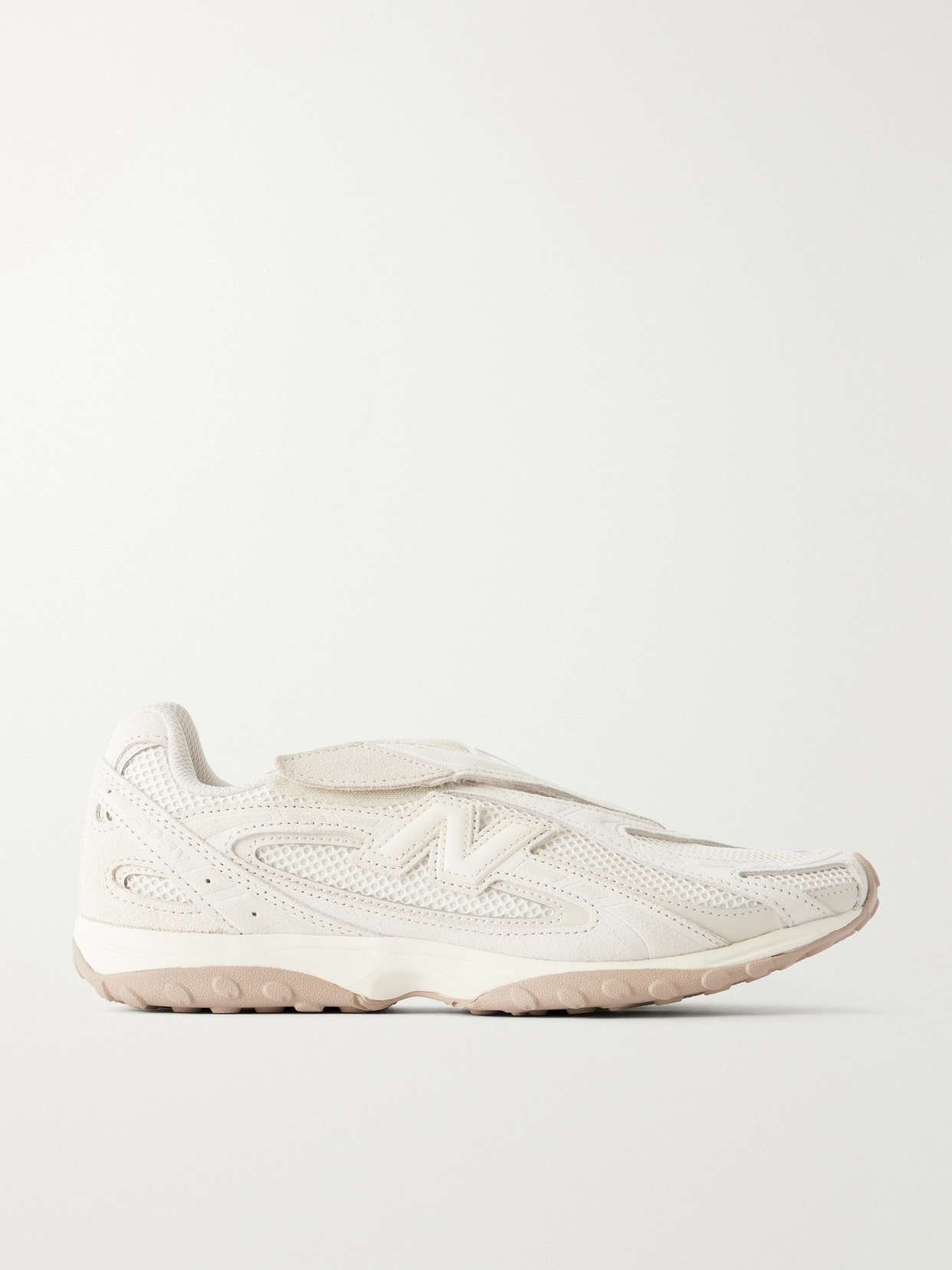204V V1 suede-trimmed mesh sneakers