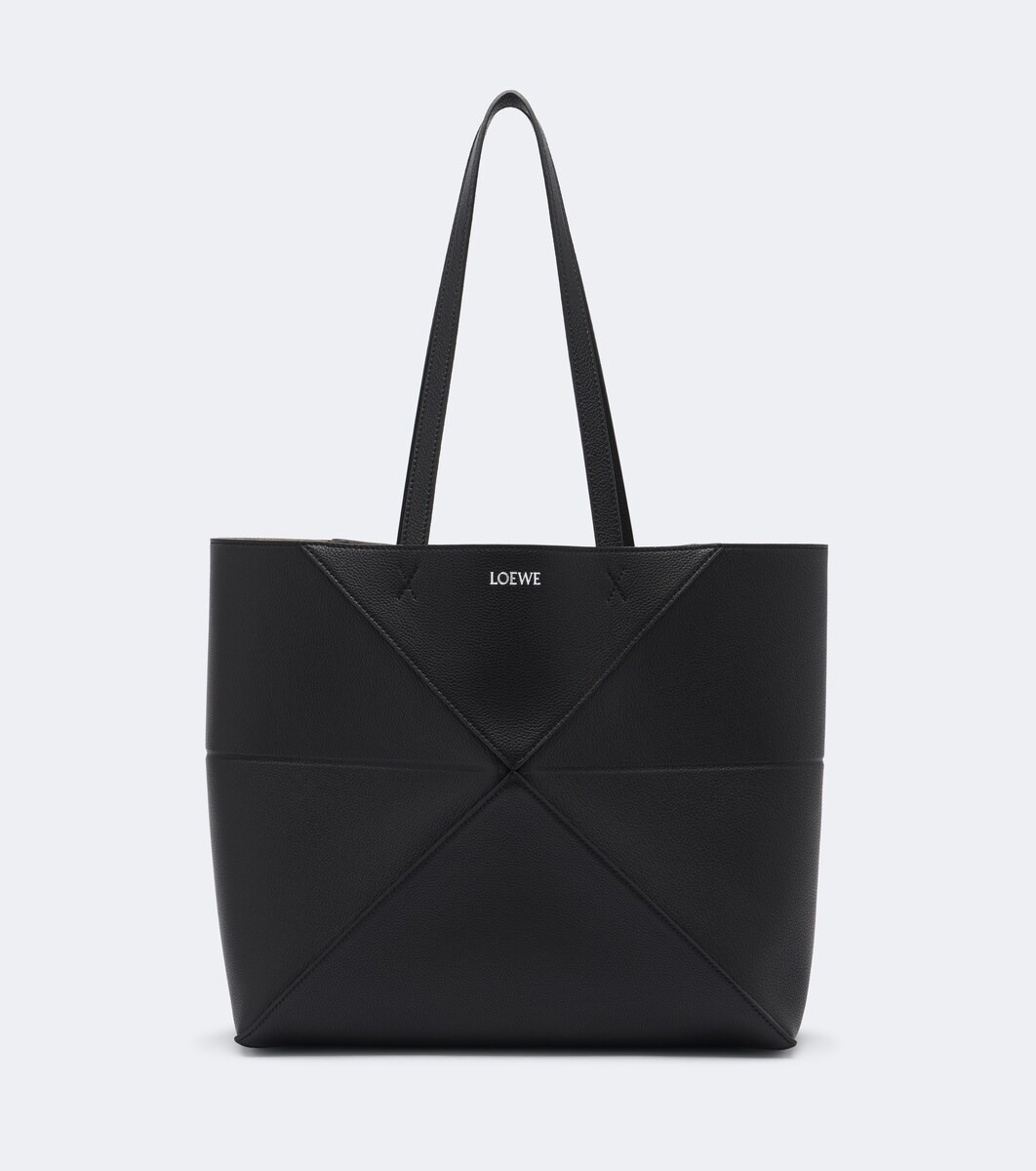 Puzzle Fold Medium leather tote bag