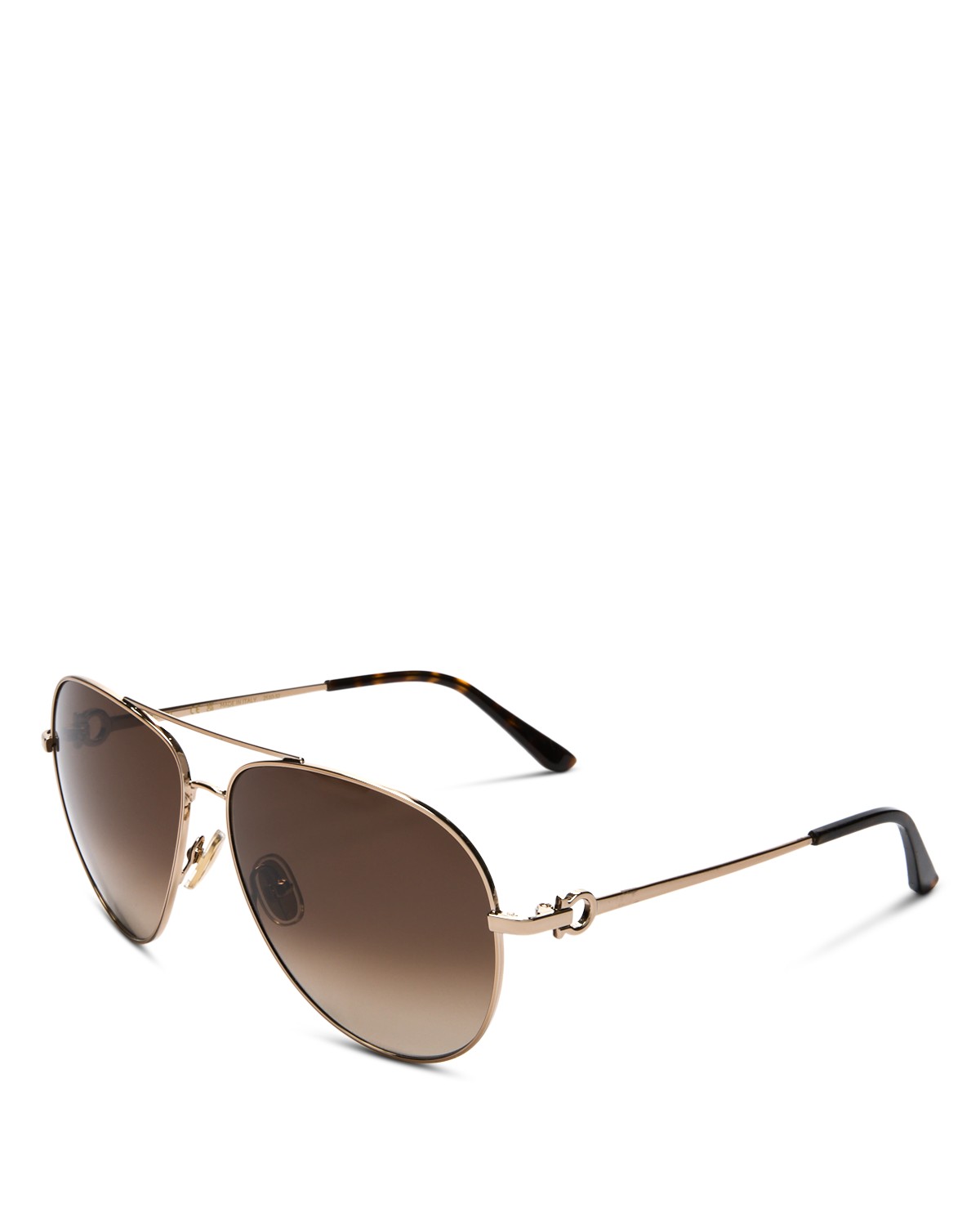 Timeless Collection Brow Bar Aviator Sunglasses, 61mm