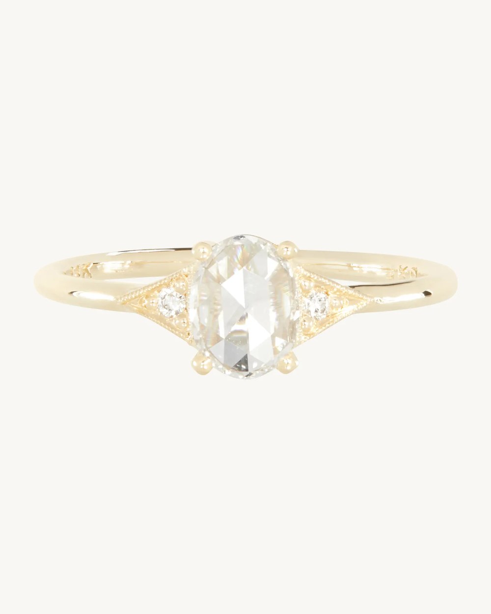 Rose Cut Deco Diamond Ring