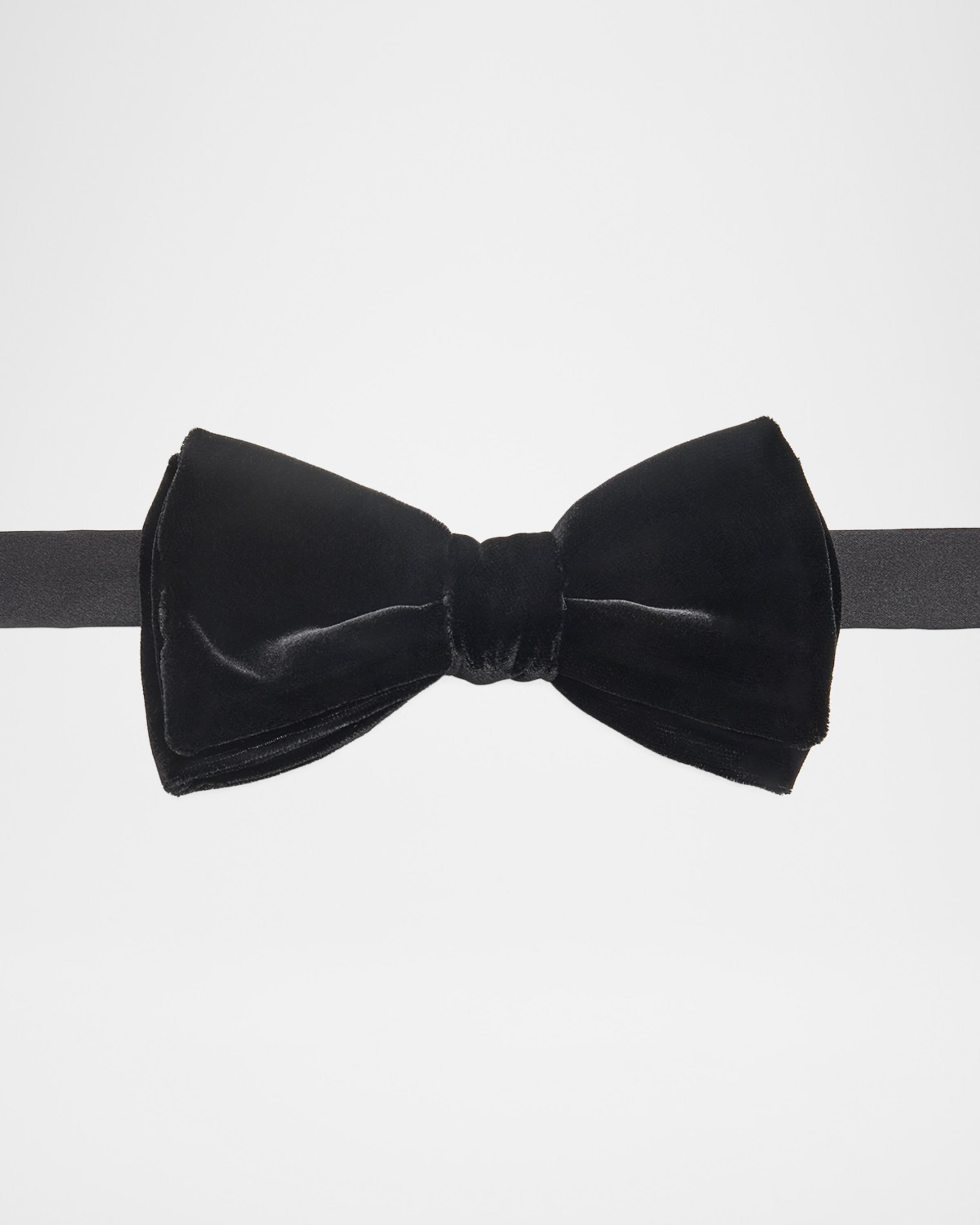 Men's Solid Velvet Bow Tie