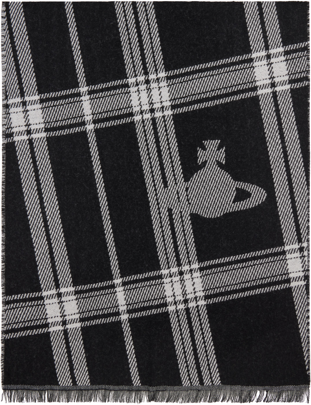 Black Wool Scarf