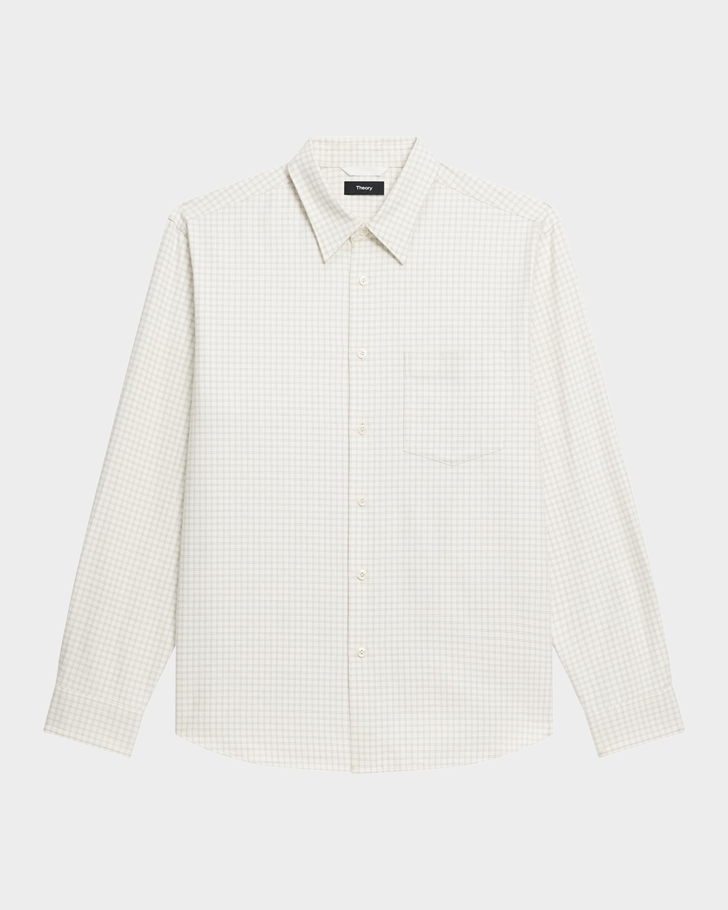 Men's Weekend Cotton Check Button-Down Shirt