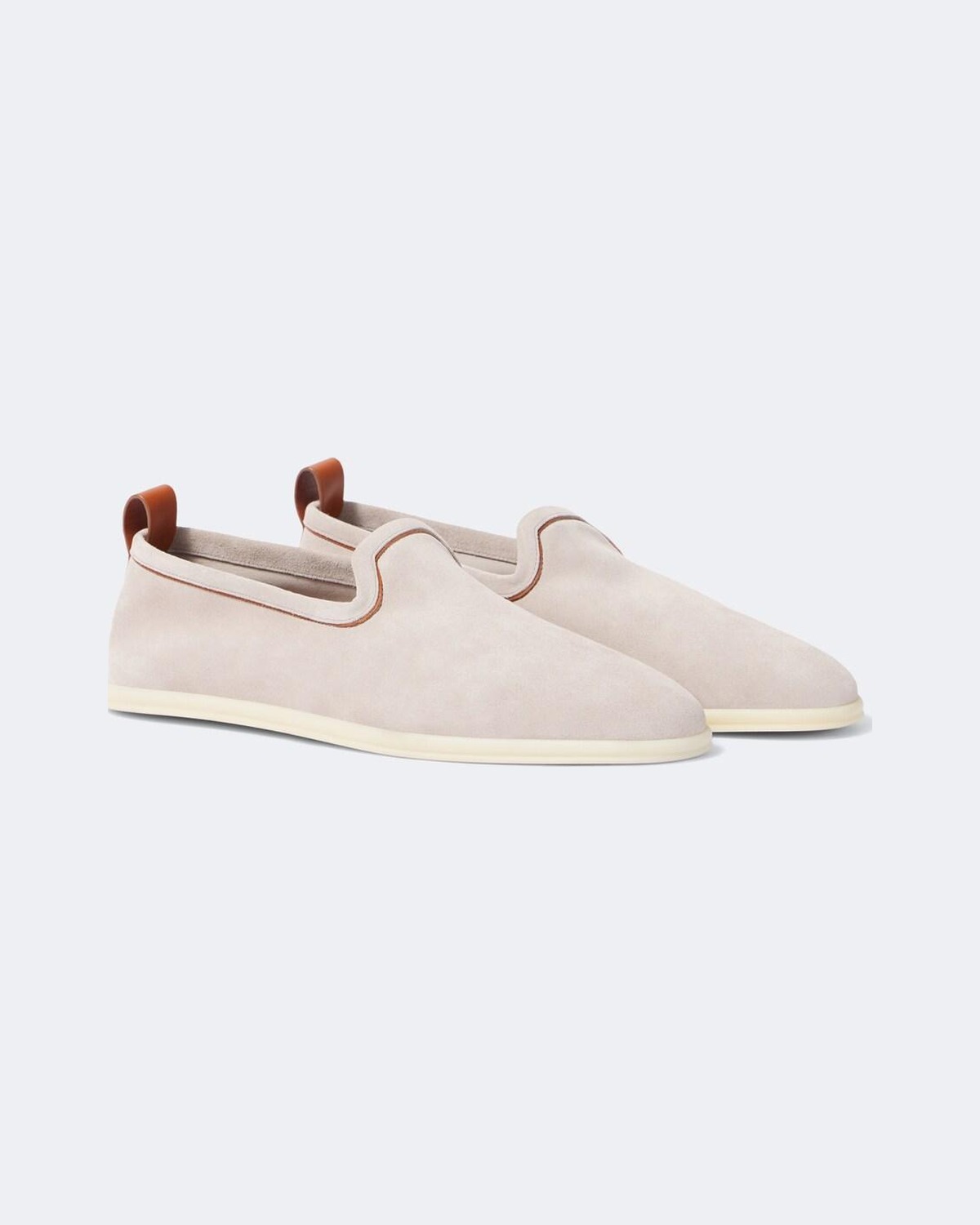 Venice Walk Suede Loafers in Beige