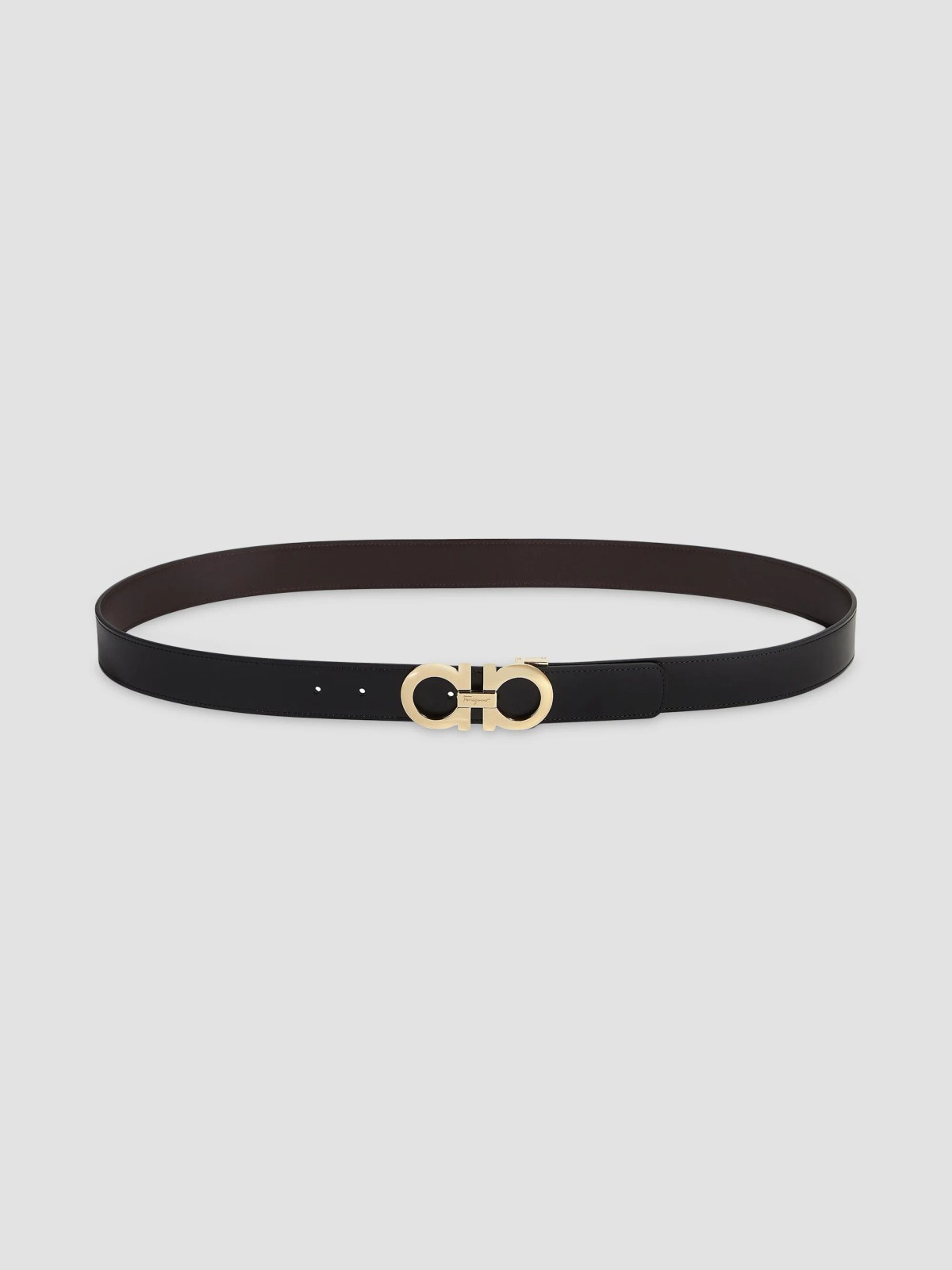 Gancini Buckle Adjustable Cut-to-Size Reversible Belt