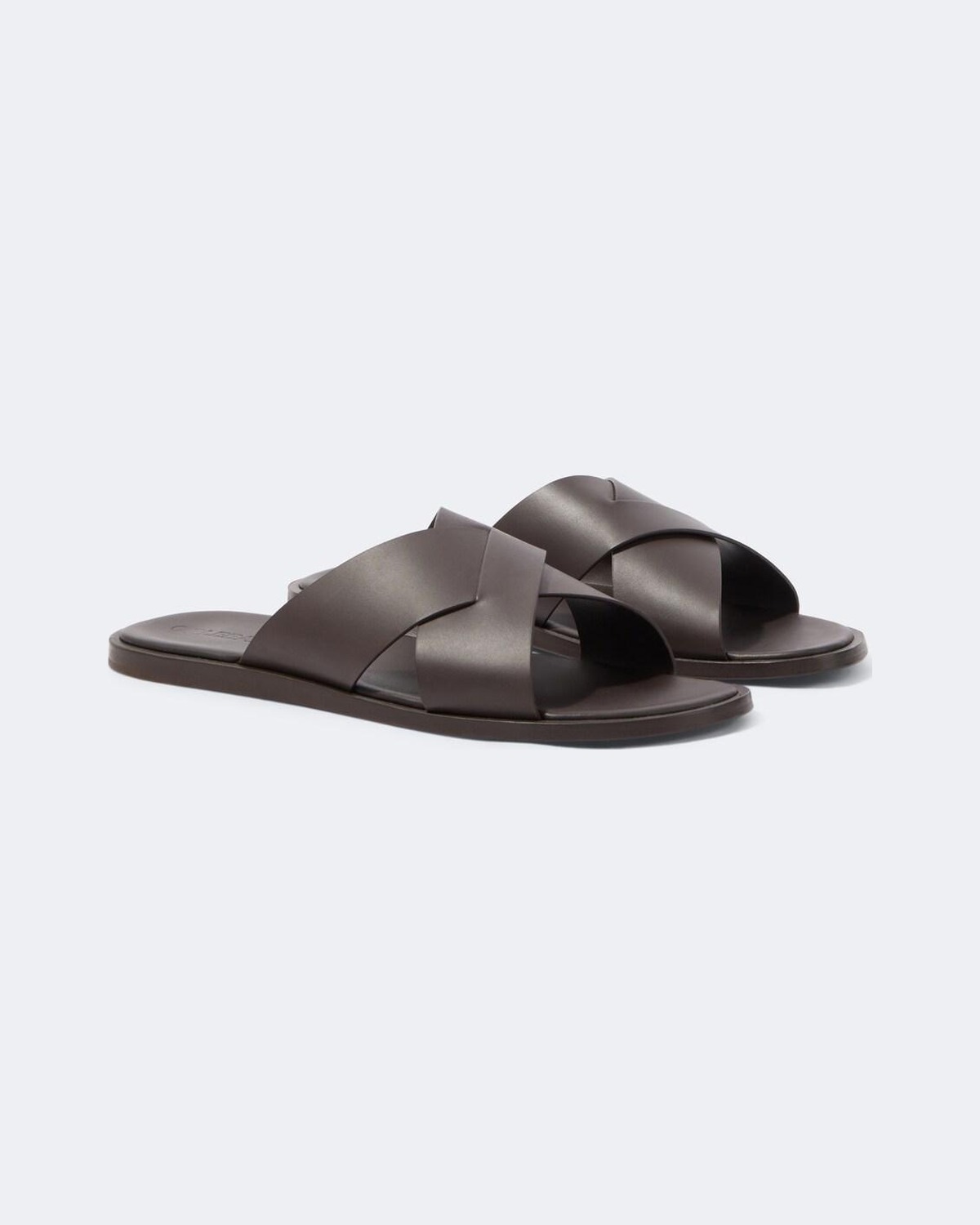 Muro Leather Sandals in Brown