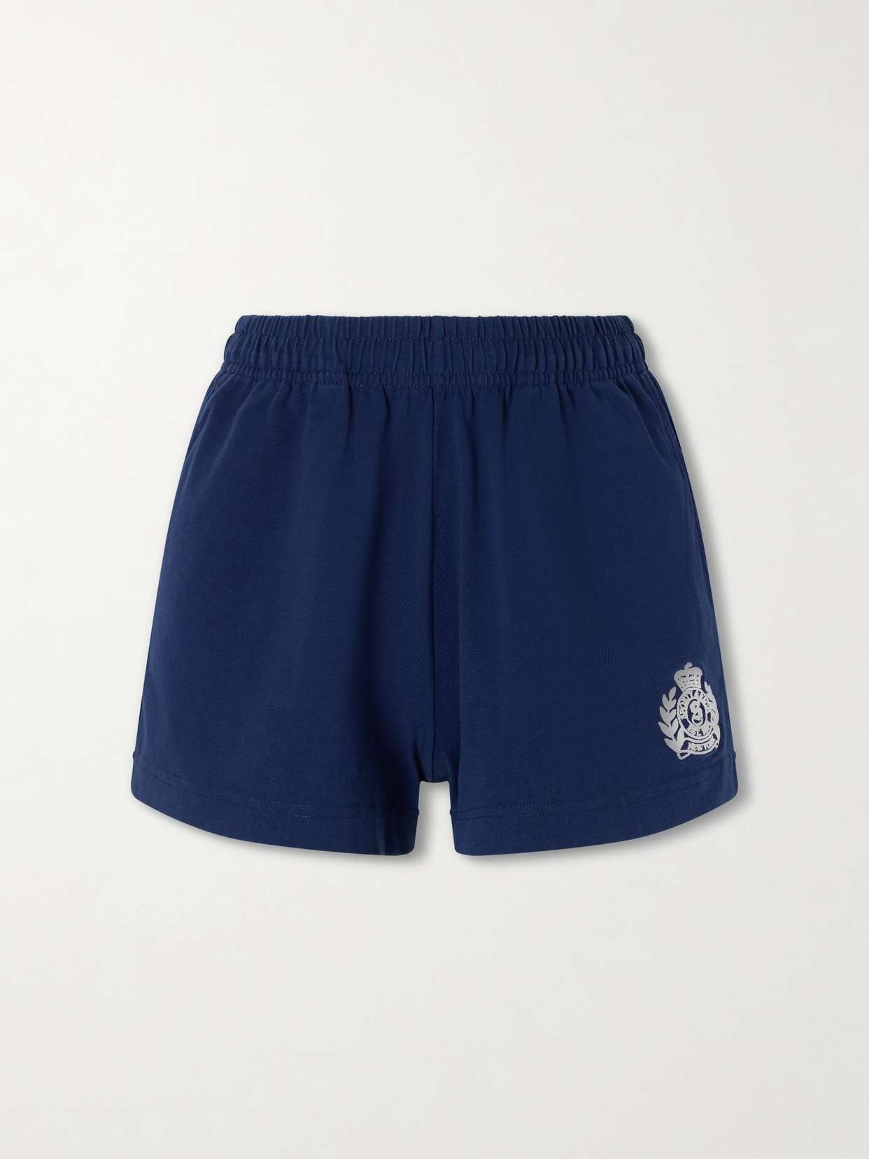 Logo-embroidered cotton-jersey shorts