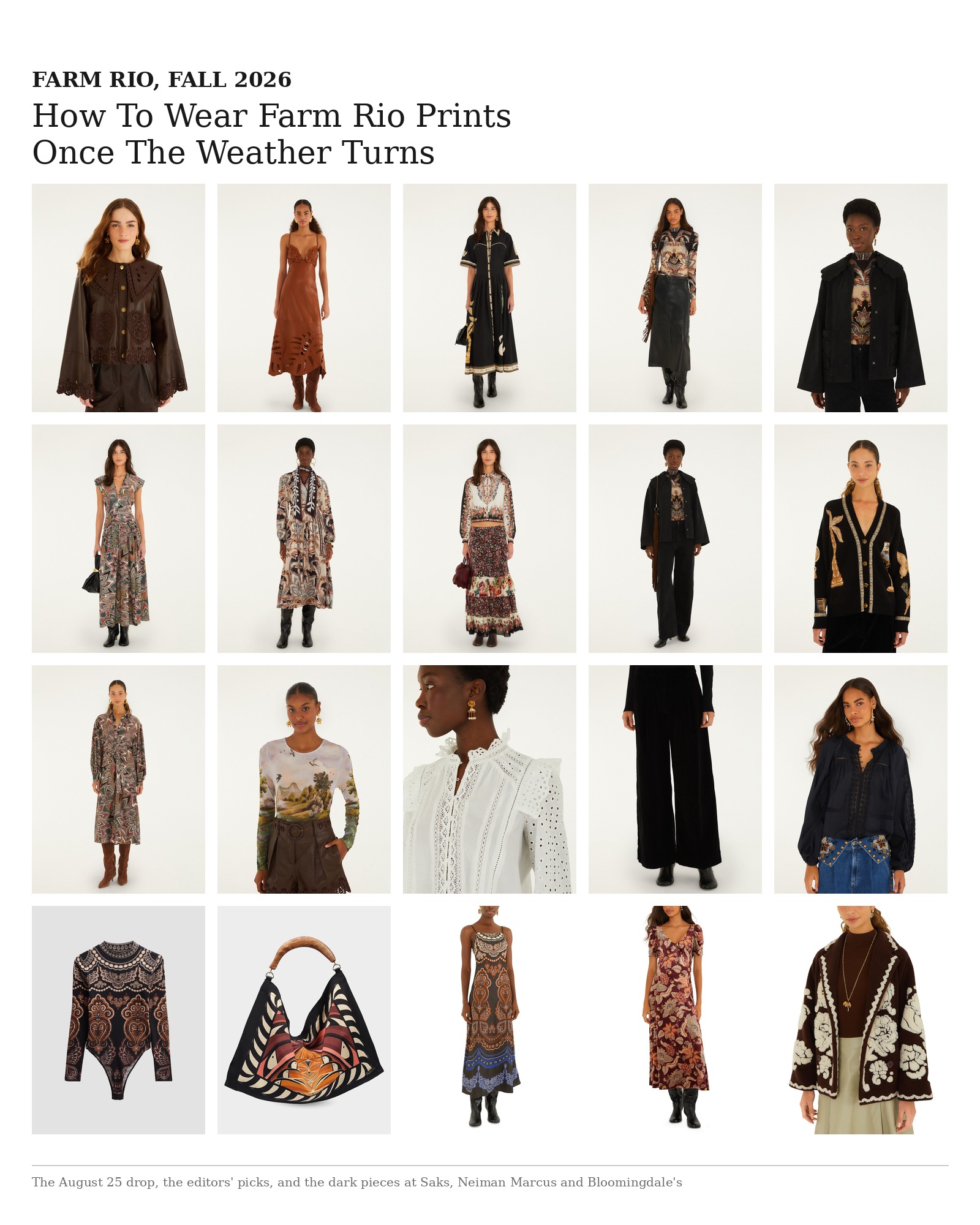 How To Wear Farm Rio Prints Once The Weather Turns