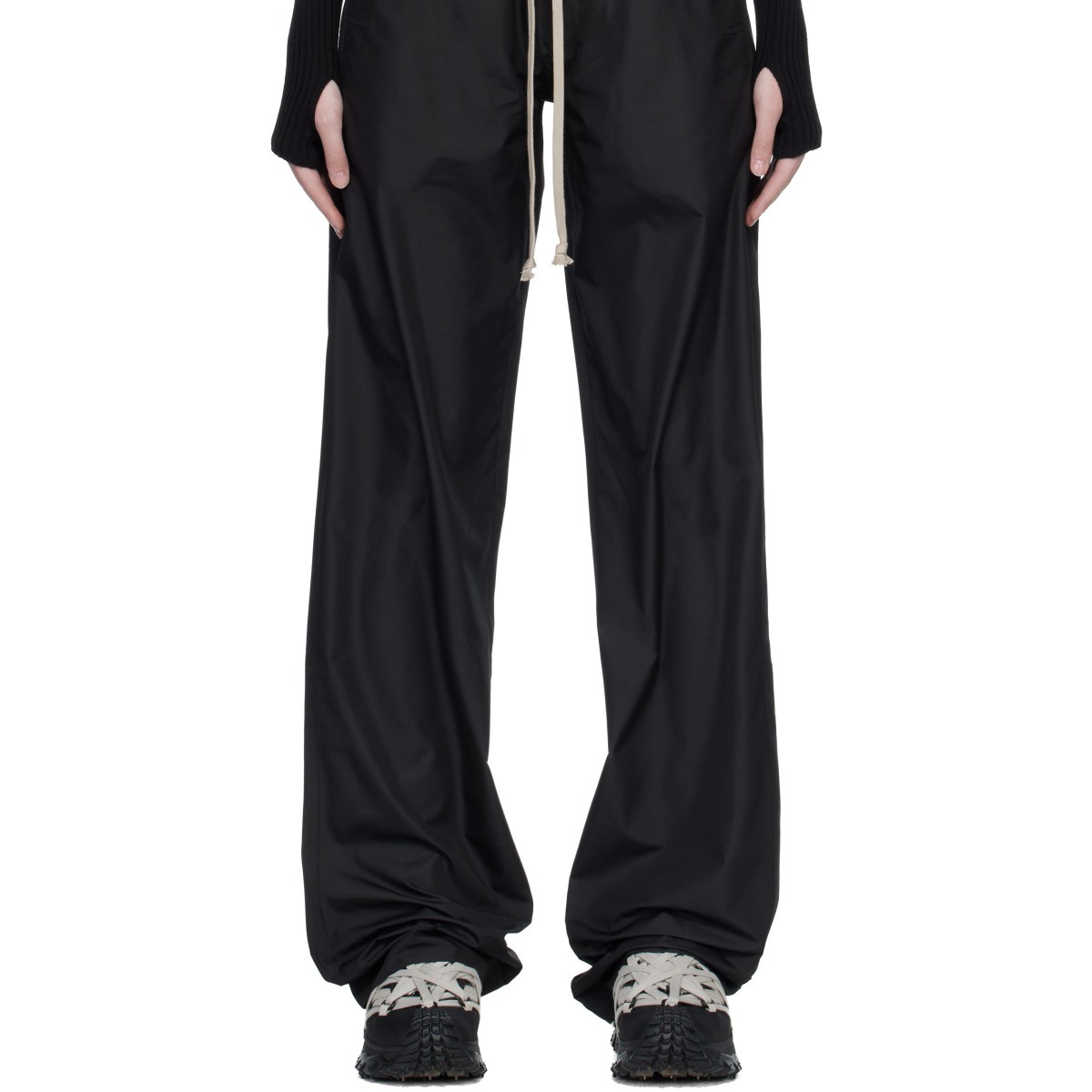 Moncler + Rick Owens Black Drawstring Sweatpants