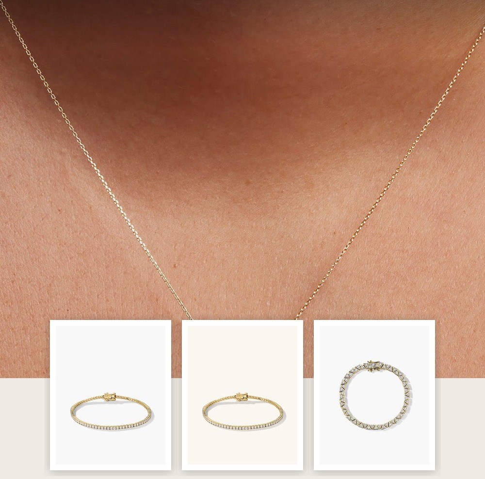 A collage of jewelry pieces from the Estate, Antique or Vintage Jewelry: What the Words Mean edit, including items from Aurate New York, BaubleBar, Jenny Bird, Mejuri.