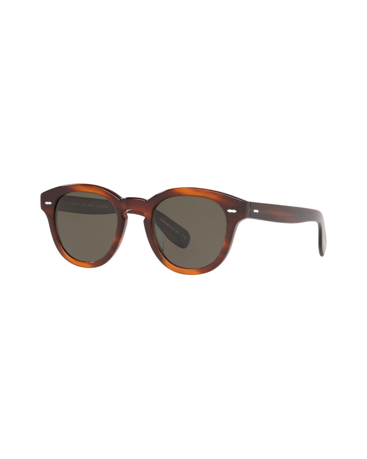 Cary Grant Oval Polarized Sunglasses in Tortoiseshell