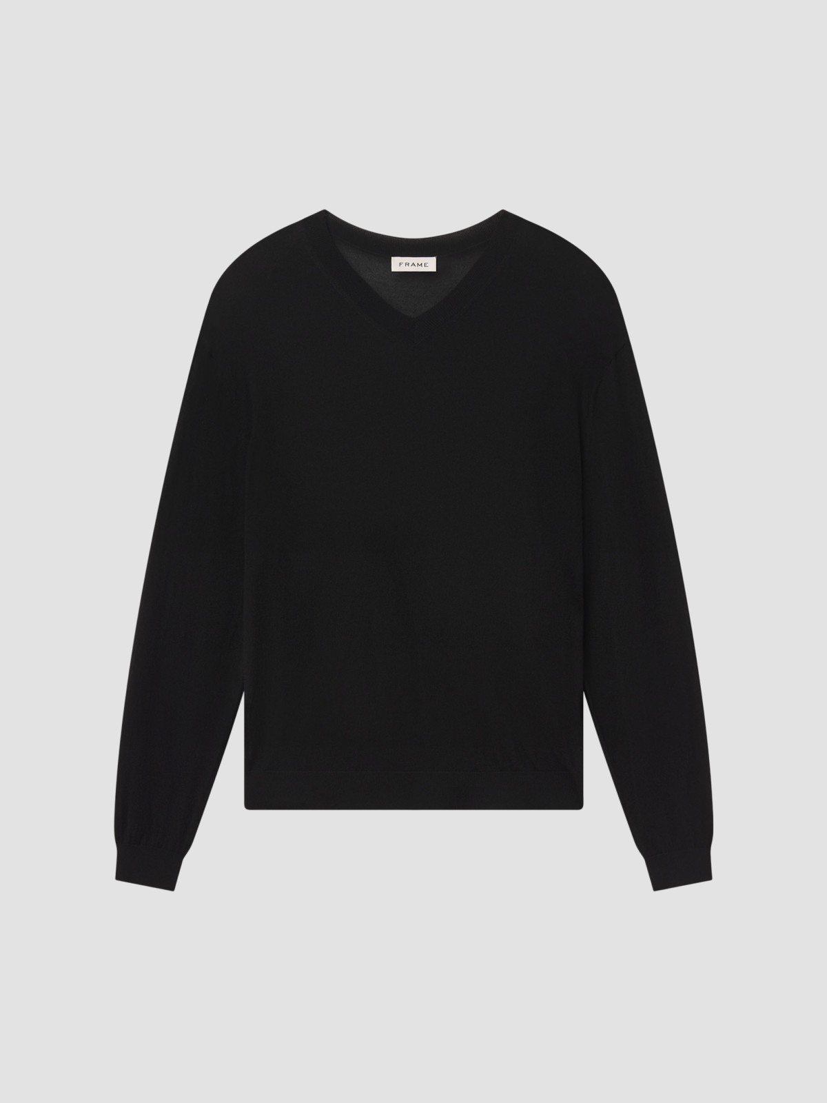 Fine Gauge Wool-Cashmere V-Neck Sweater