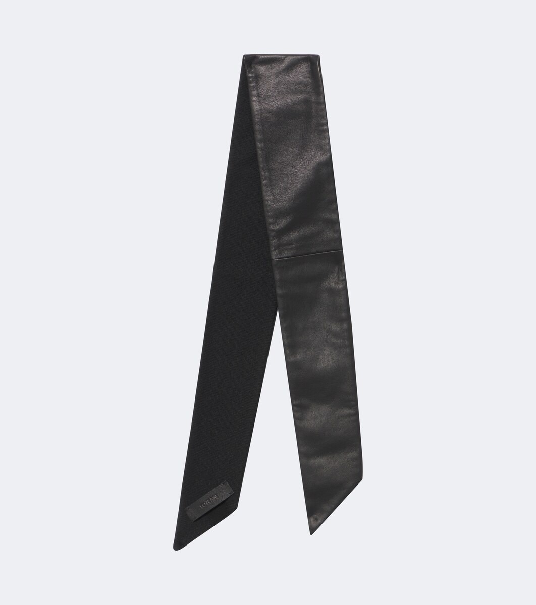 Leather scarf