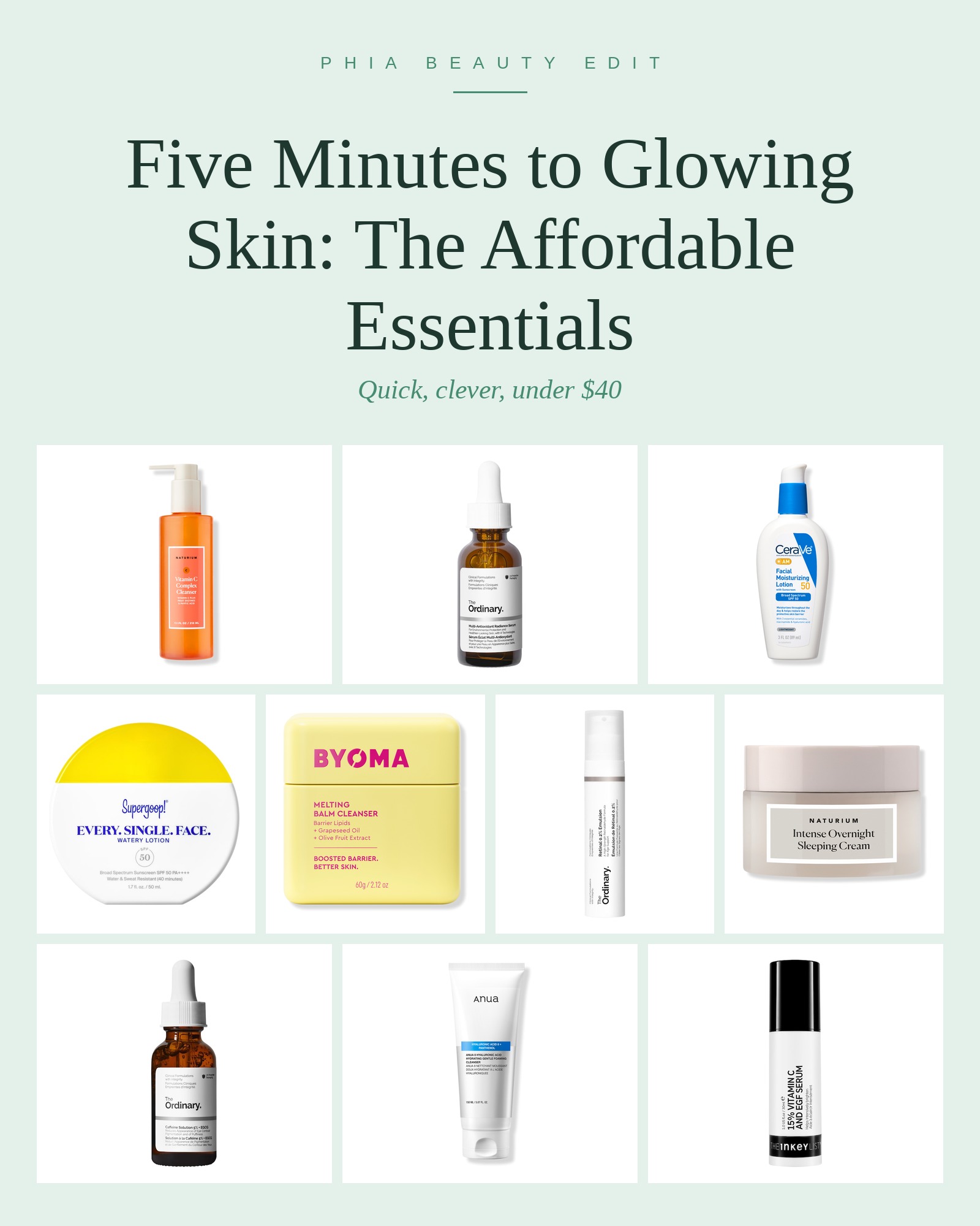 A five-minute affordable skincare routine for glowing skin