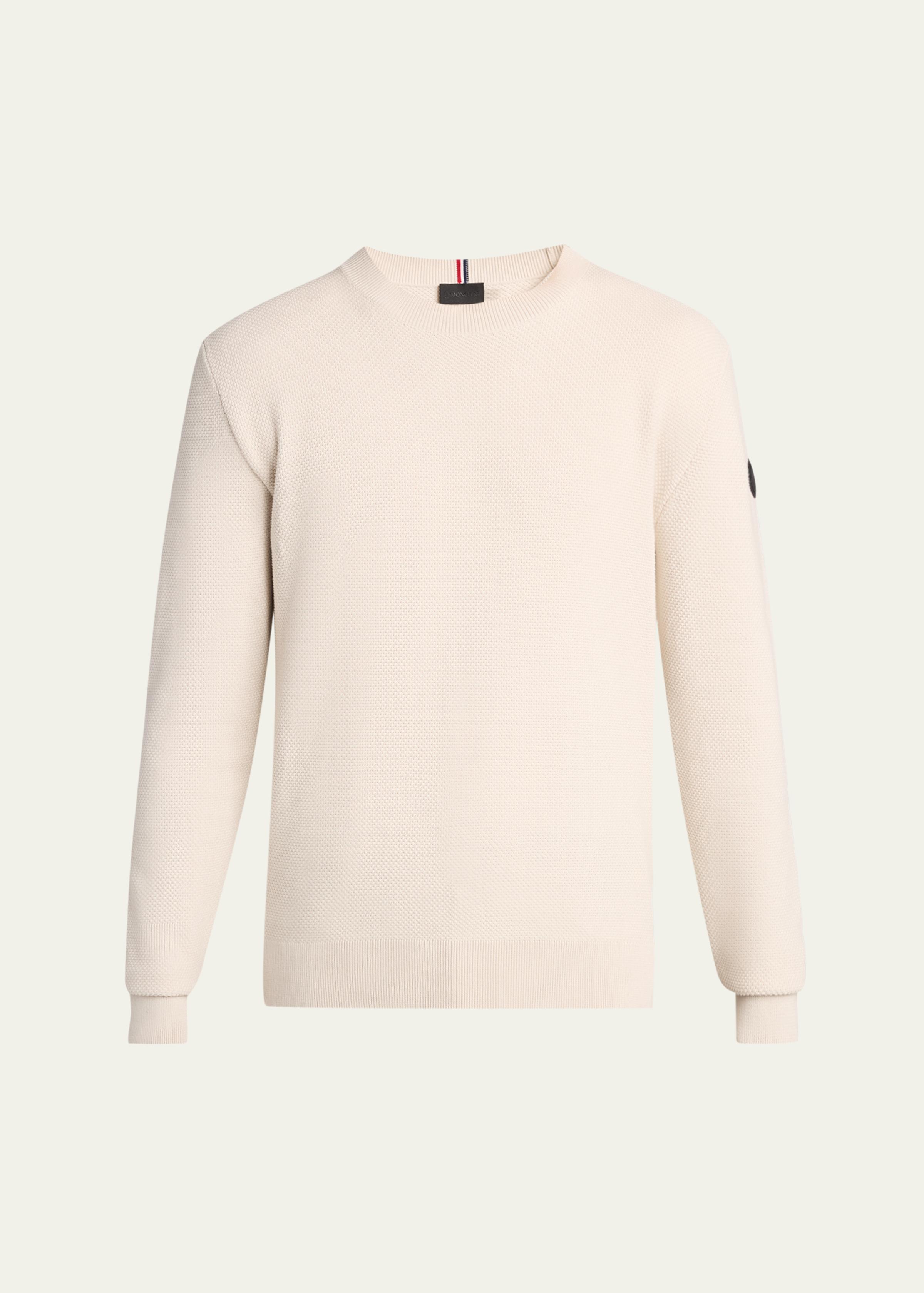 Men's Waffle-Knit Cotton Sweater