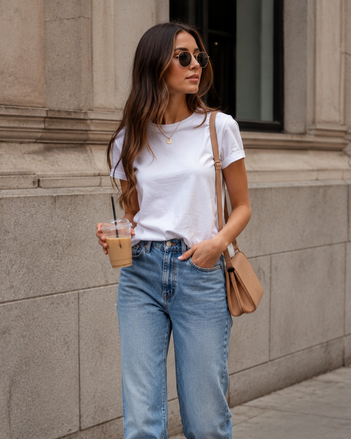 A Perfect Combo: Jeans and a White Tee