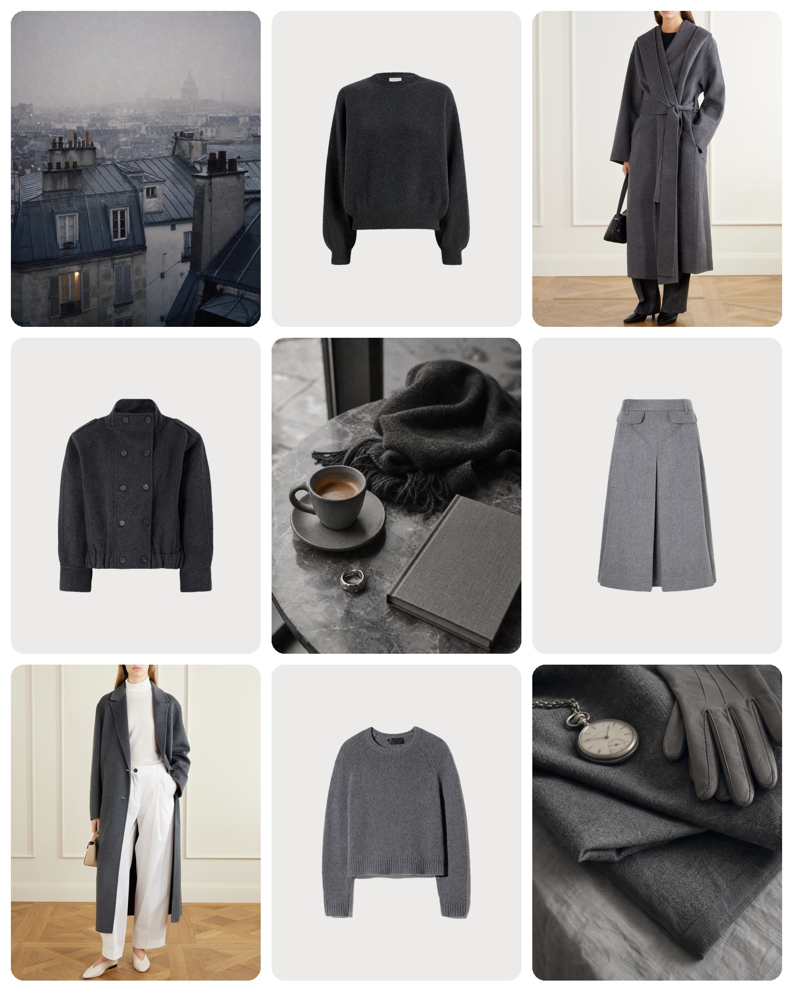 Charcoal Grey, Head to Toe