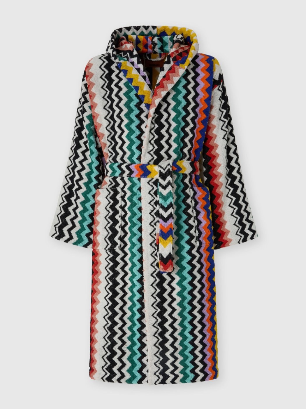 Best Cotton Terry Bathrobe Zig Zag in Multicoloured