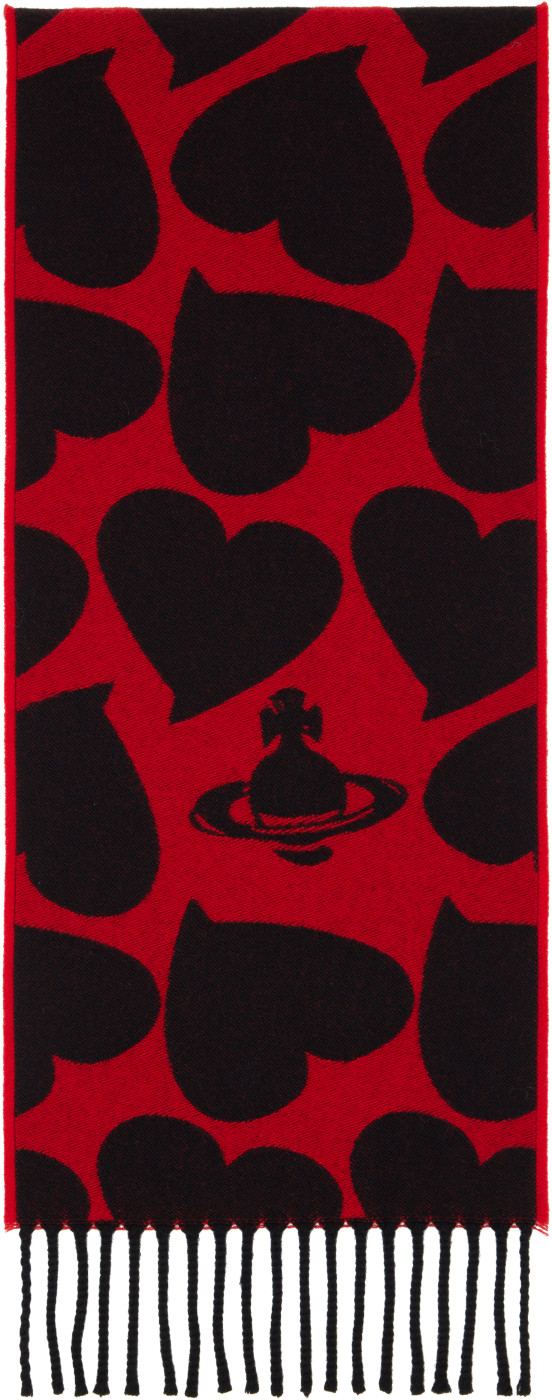 Red Thin Scarf