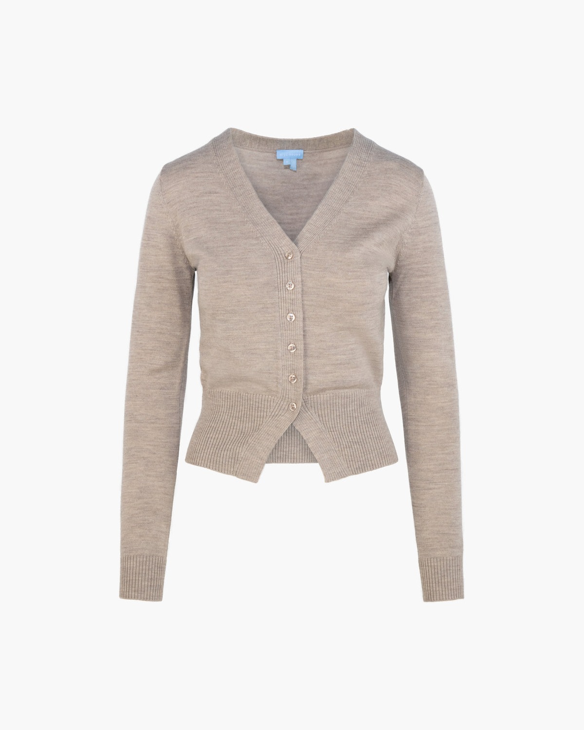 The Amal Cardigan in Taupe