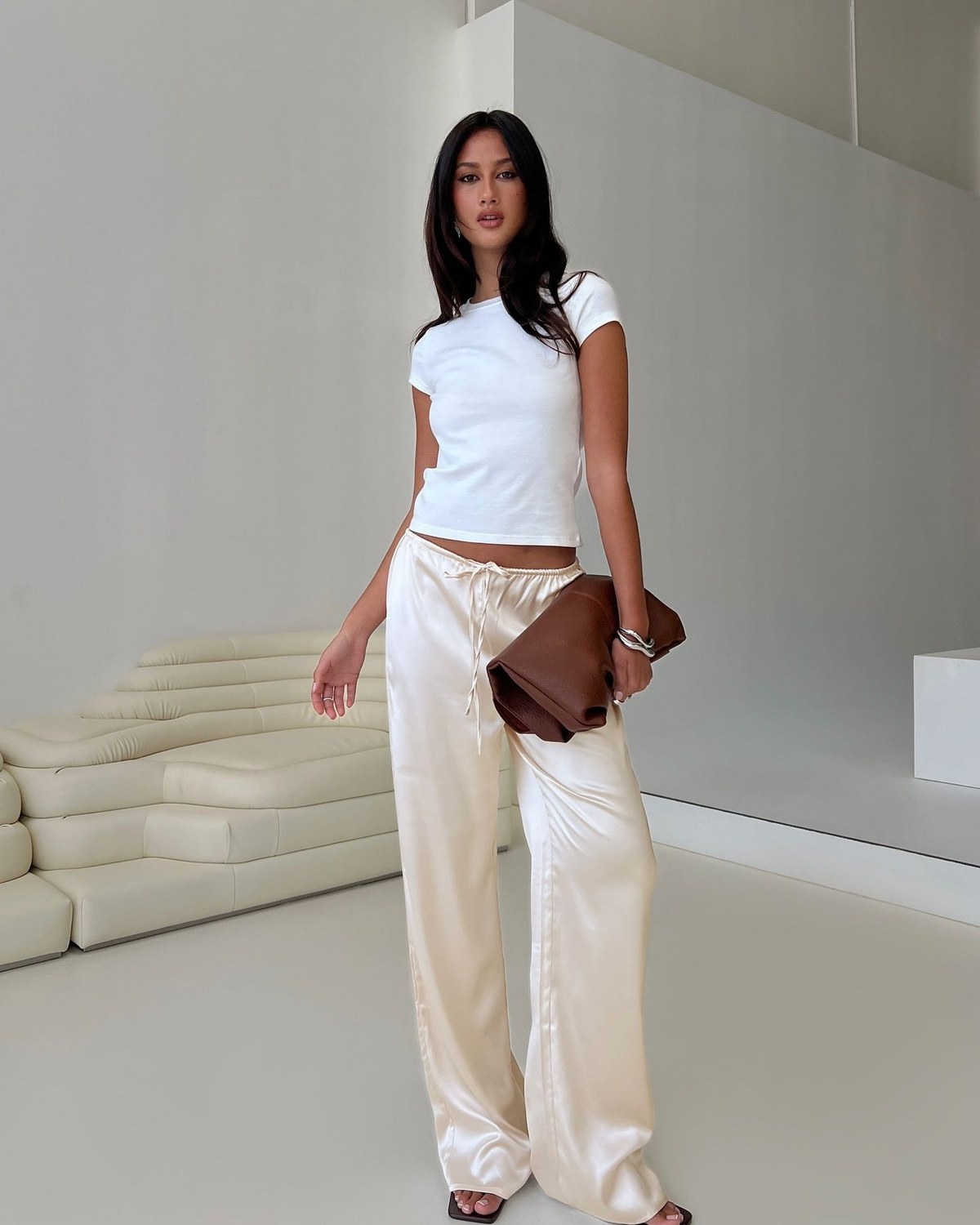 What to Wear With Silk Pants: From Chanel's Beach Pyjamas to a Fall Dinner