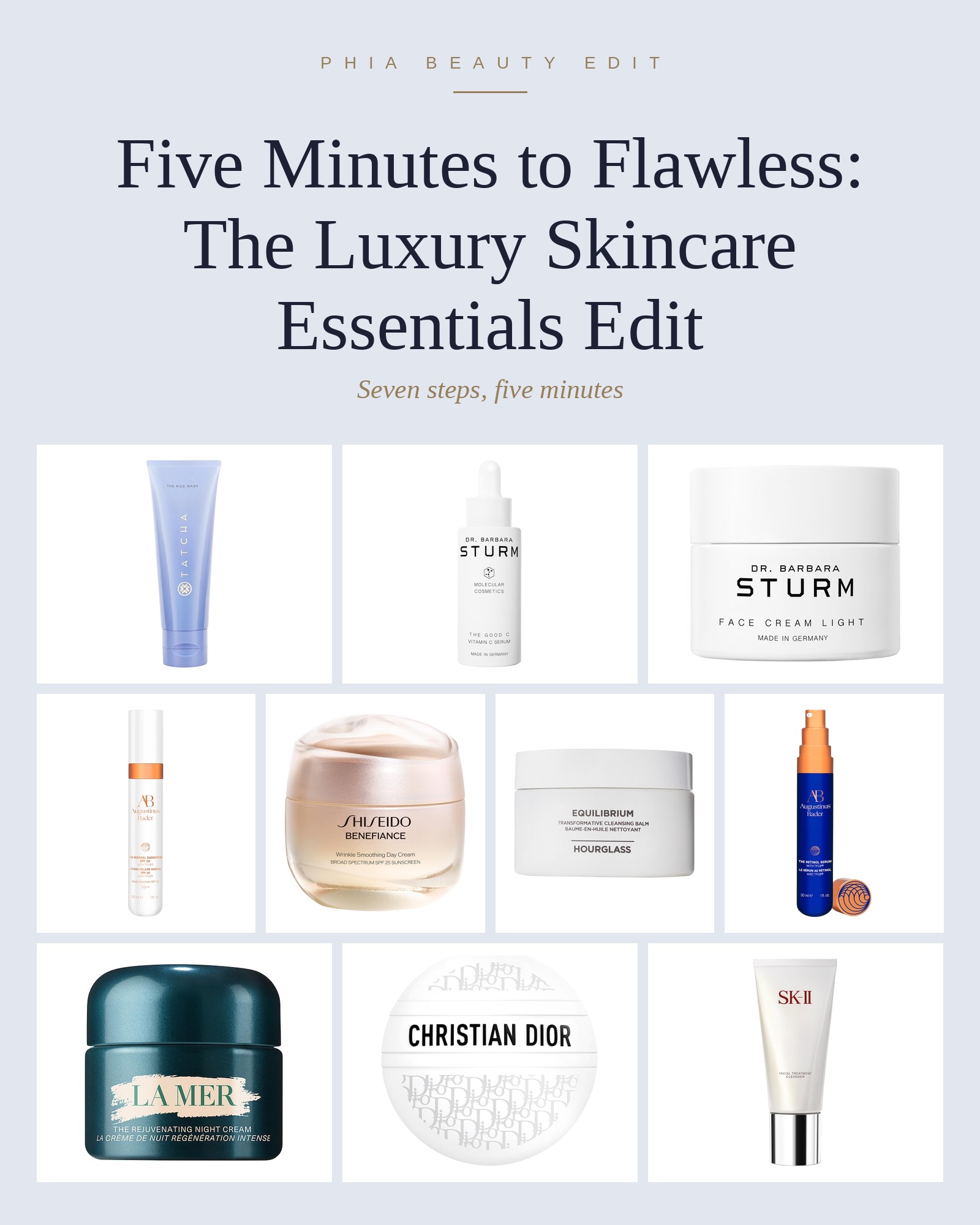 Five-minute luxury skincare essentials