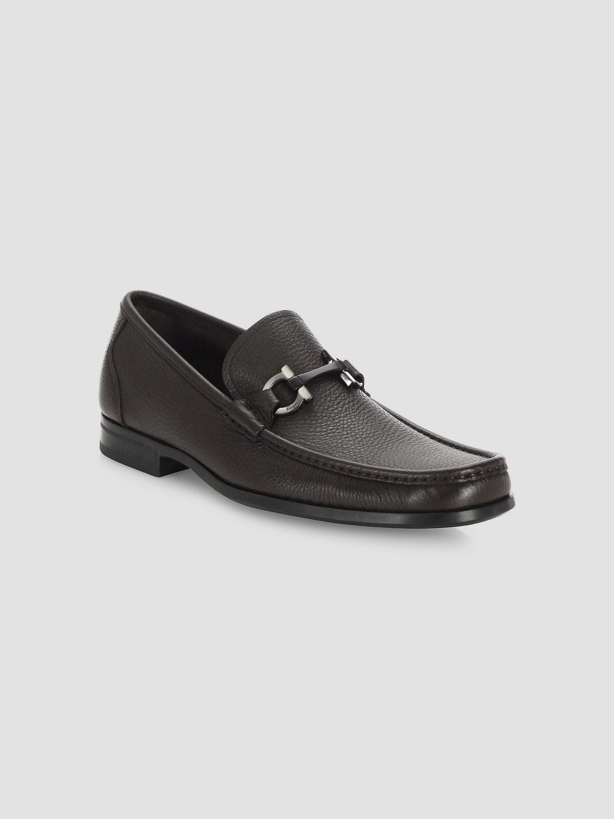 Grandioso Gancini Bit Leather Loafers