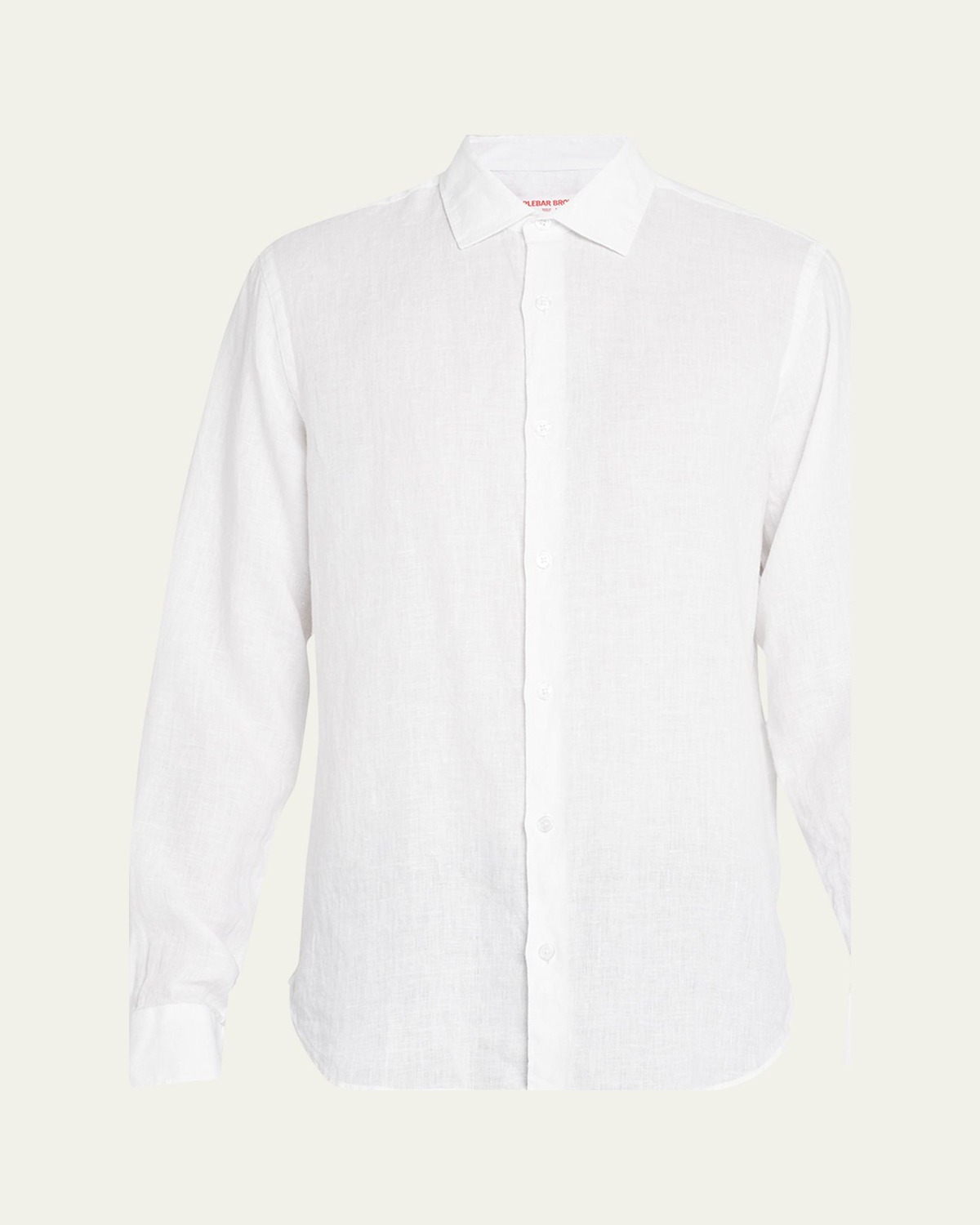Giles Linen Sport Shirt in White