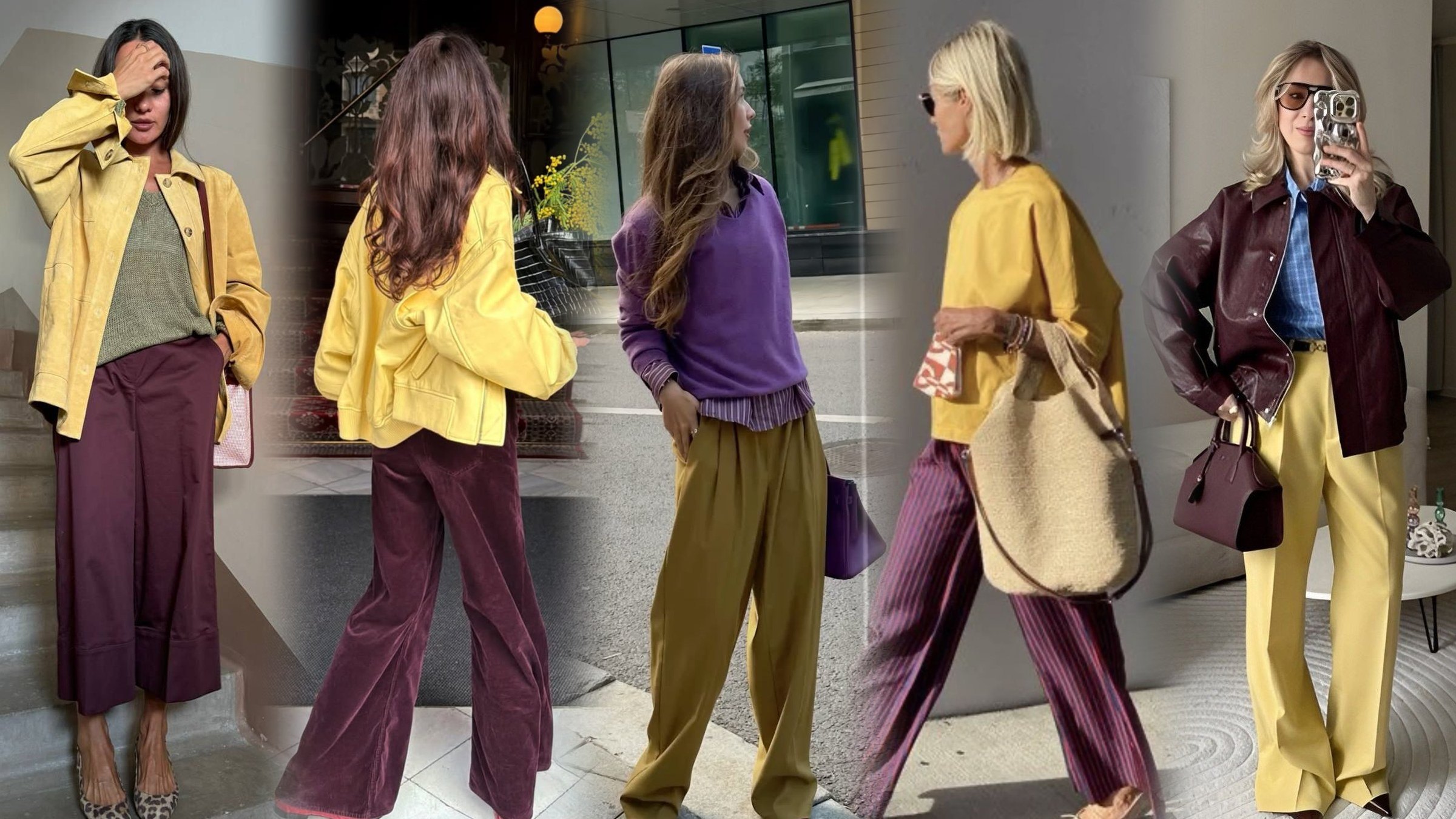 Plum and Mustard Outfits: Four Looks to Try This Fall