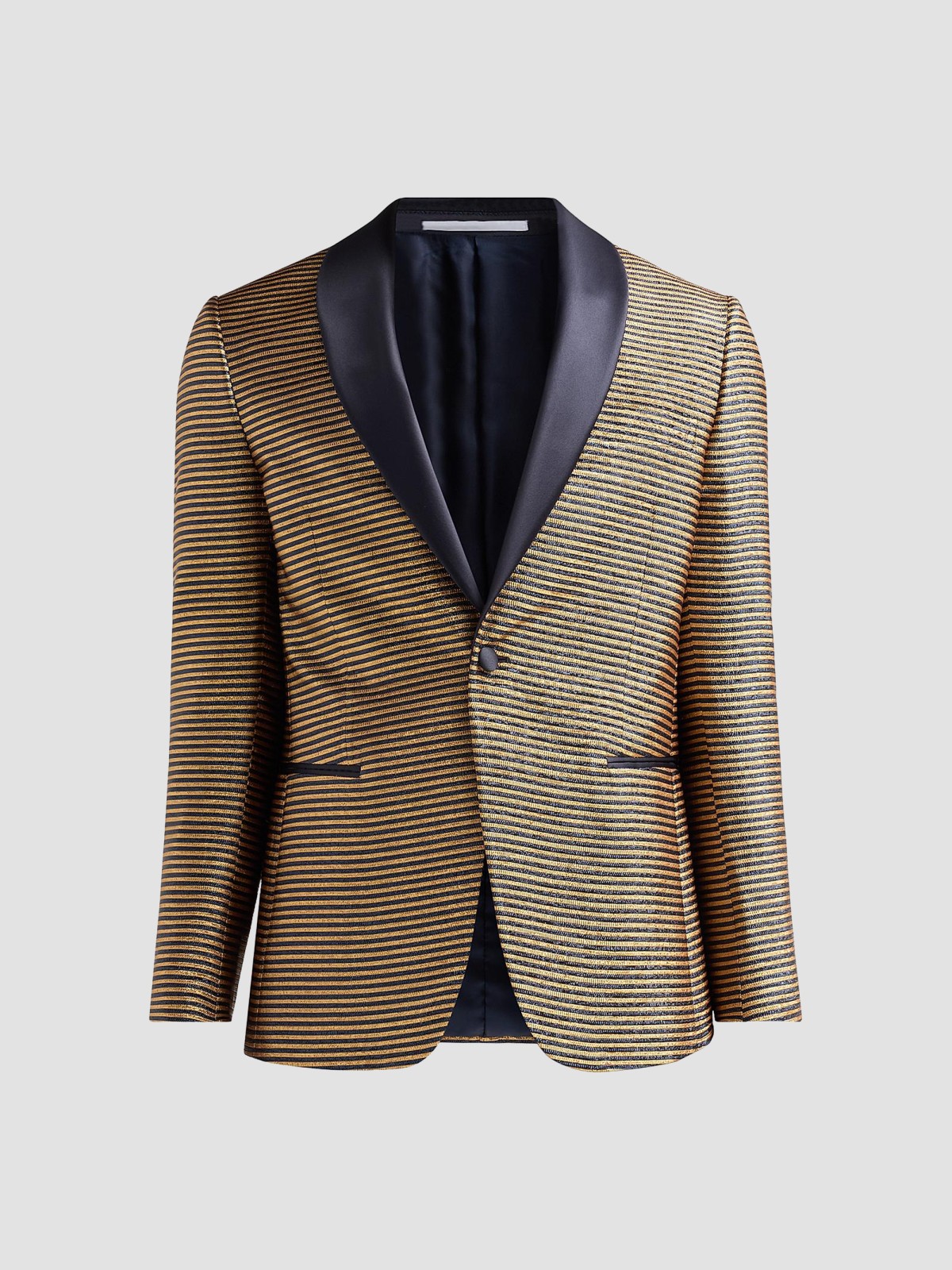 Metallic Striped Dinner Jacket