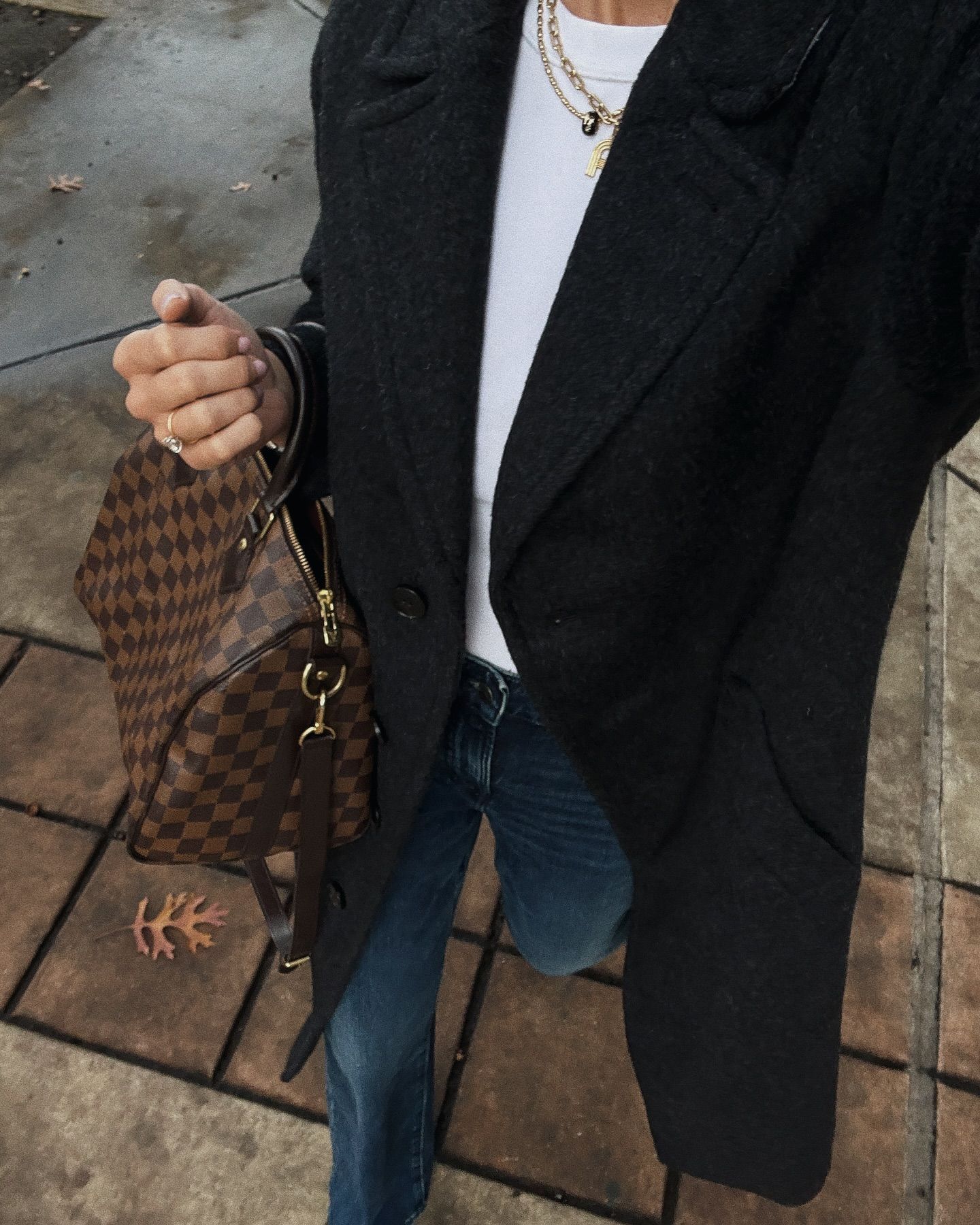 Secondhand Louis Vuitton Damier Ebene Or Damier Azur