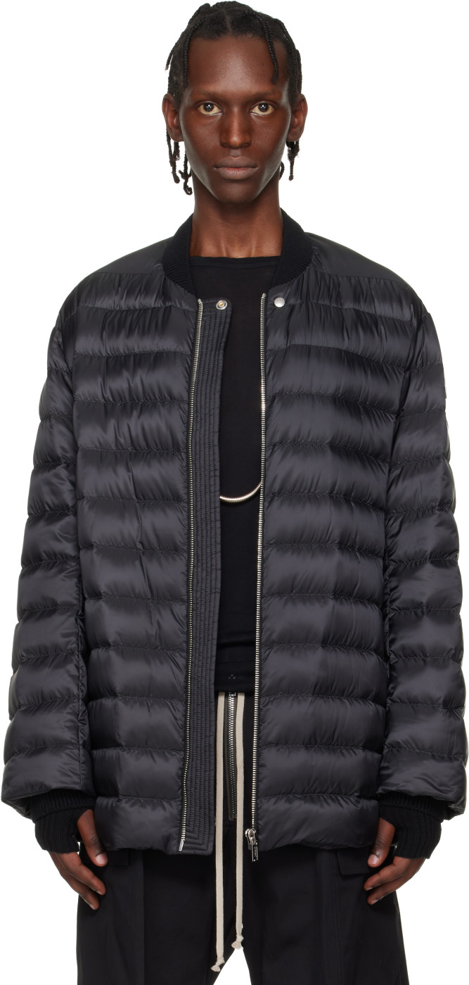 Moncler + Rick Owens Black Flight Parka Jacket