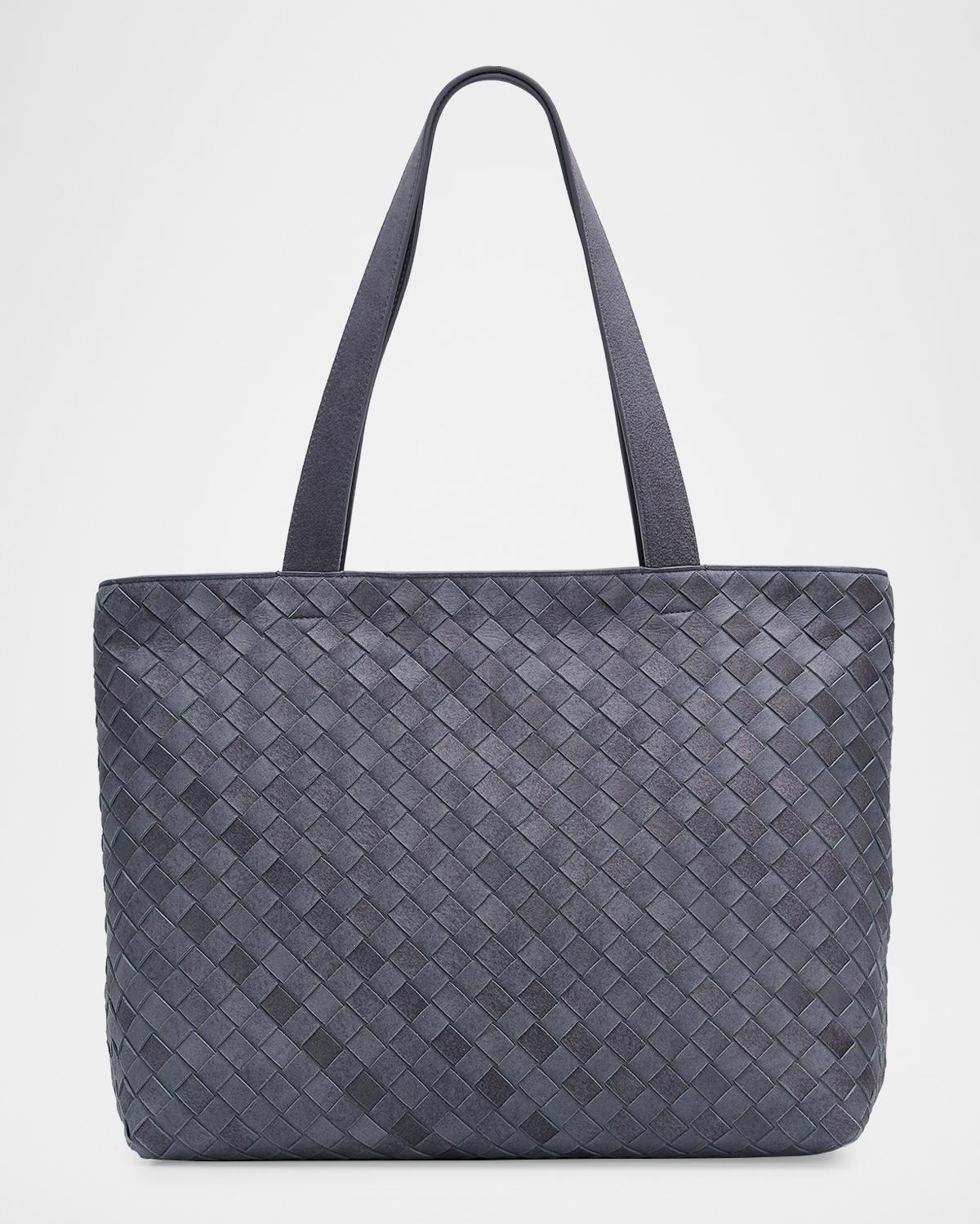 Bottega Veneta Men's Intrecciato Suede Tote Bag
