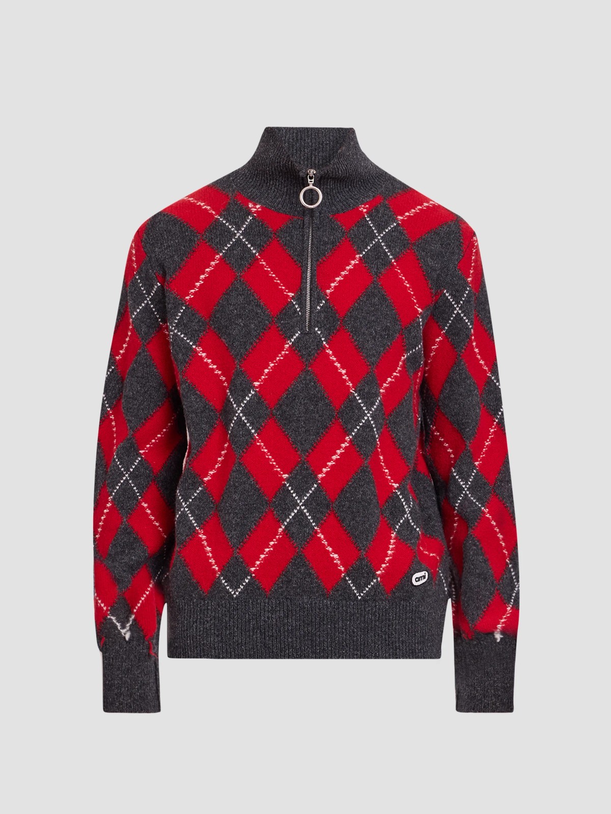 Argyle Shetland Wool Sweater