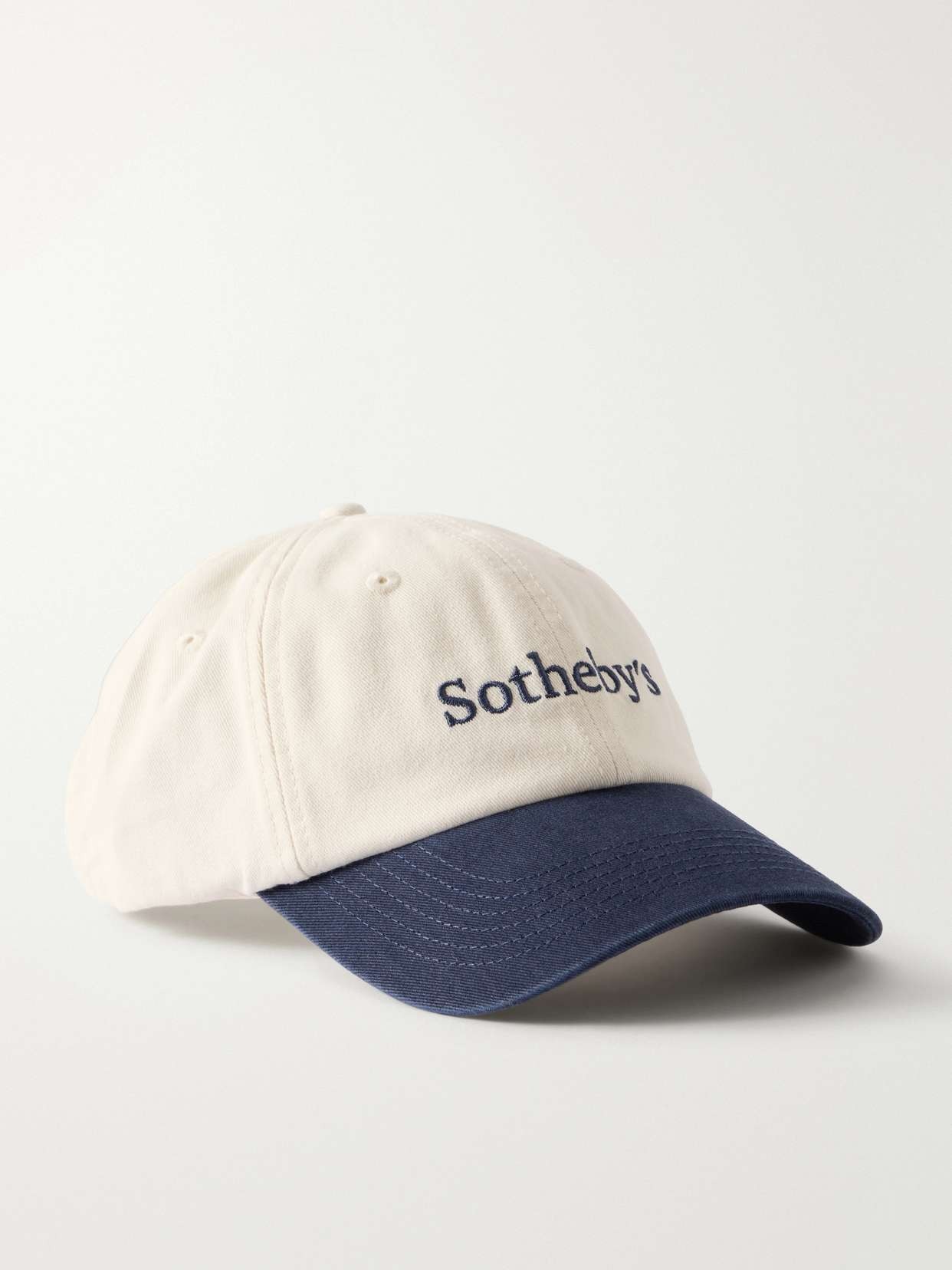 + Sotheby's embroidered cotton-twill cap