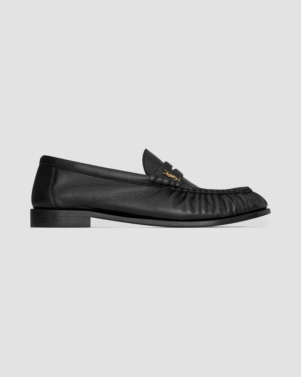 Men's Le Loafer Penny Slippers in Shiny Creased Leather