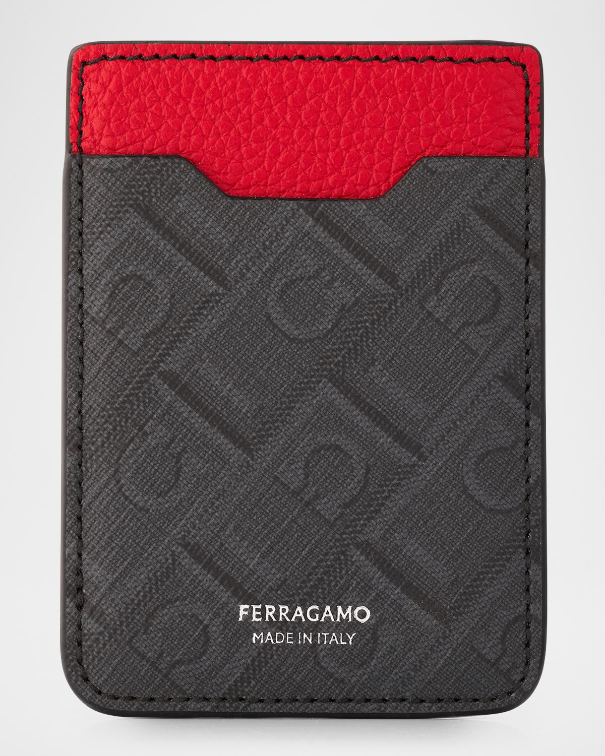 FERRAGAMO Men's Monogram MagSafe Card Holder