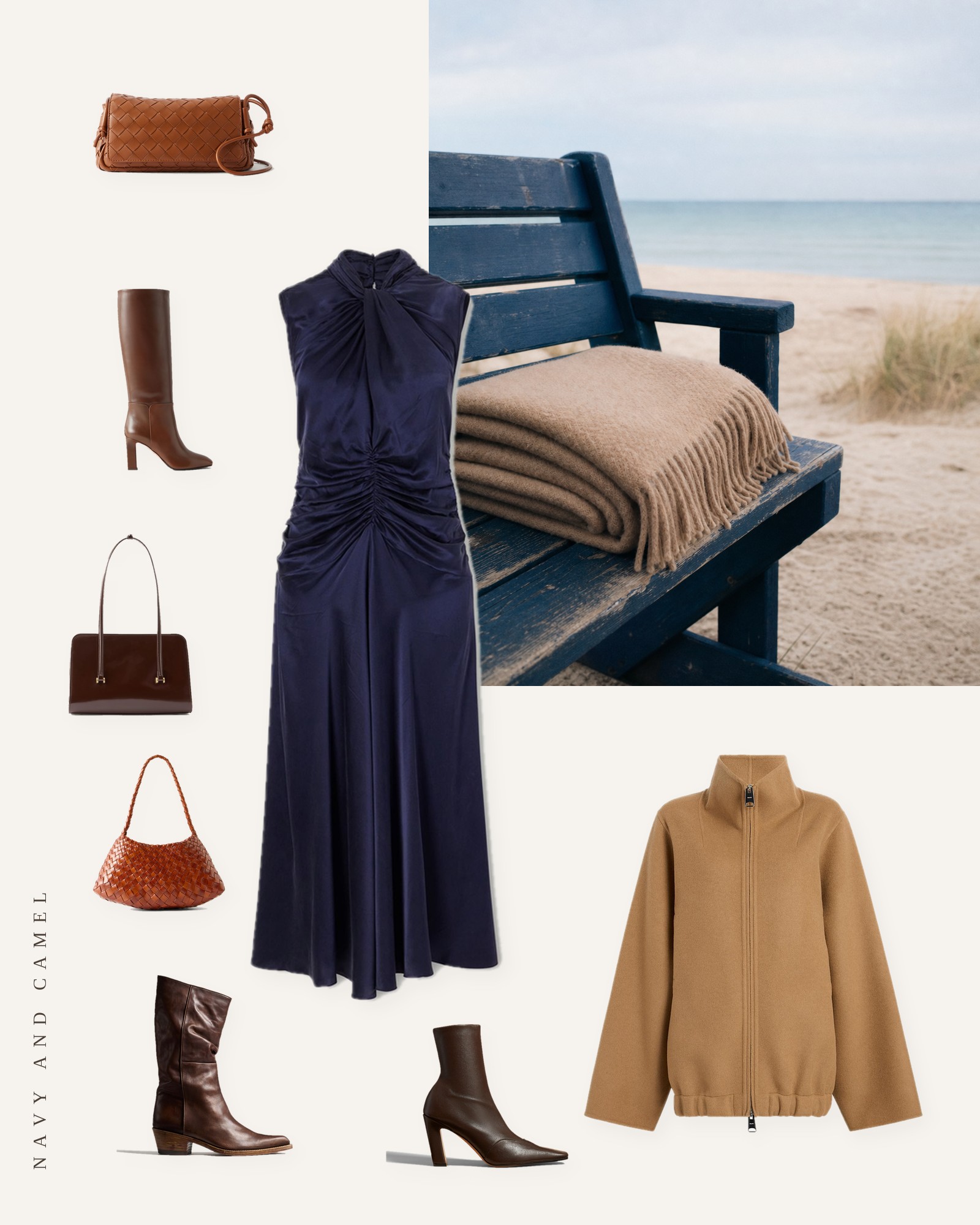 Navy and Camel Outfits