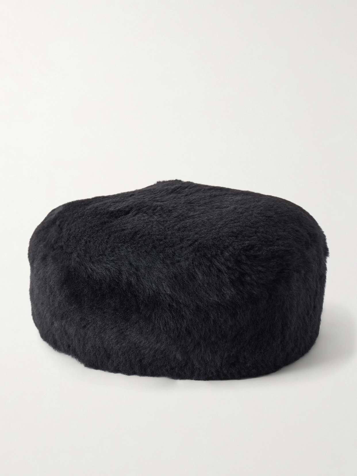 Sylvie shearling pillbox hat