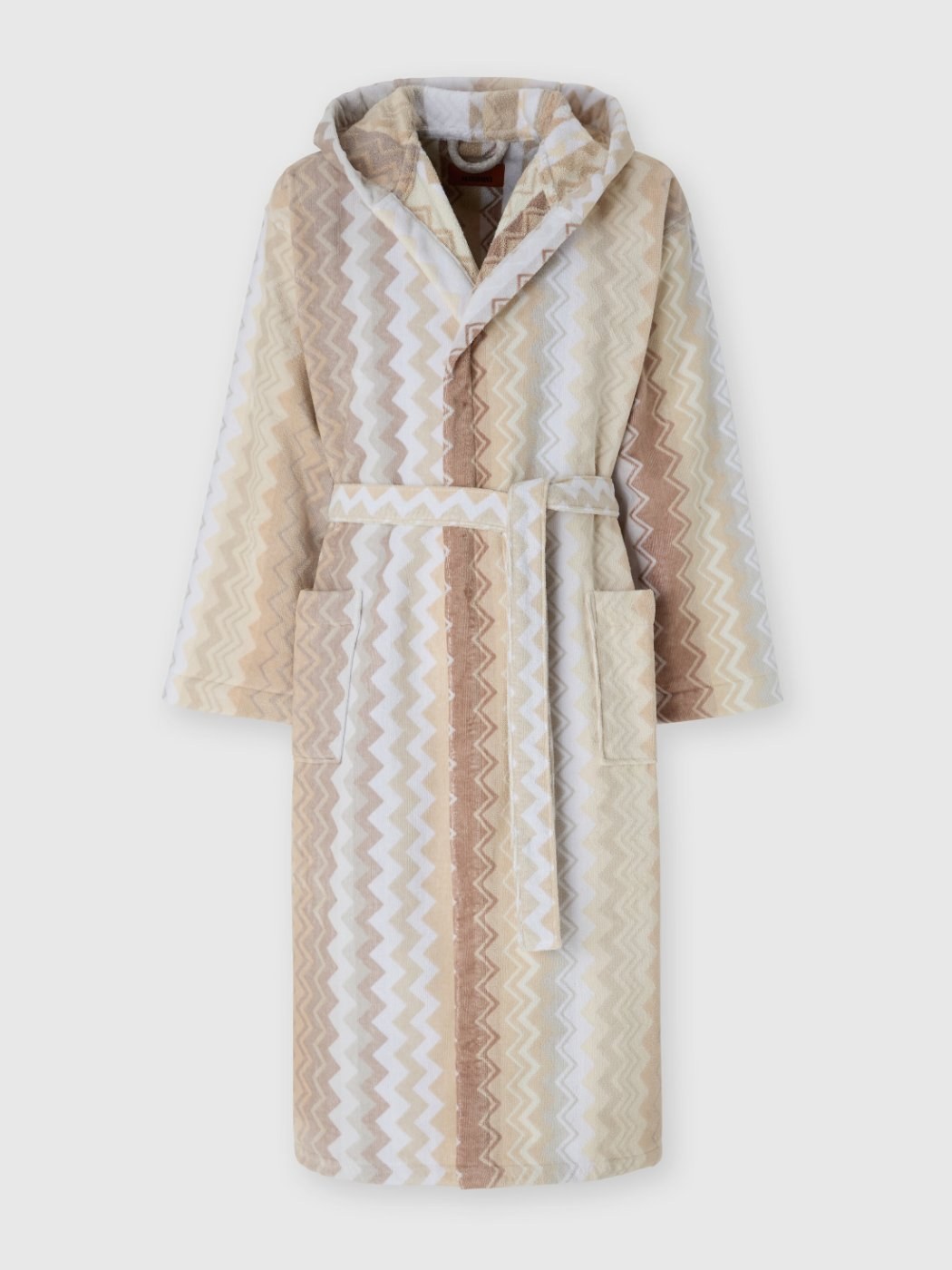 Giacomo Hooded Bathrobe in Beige