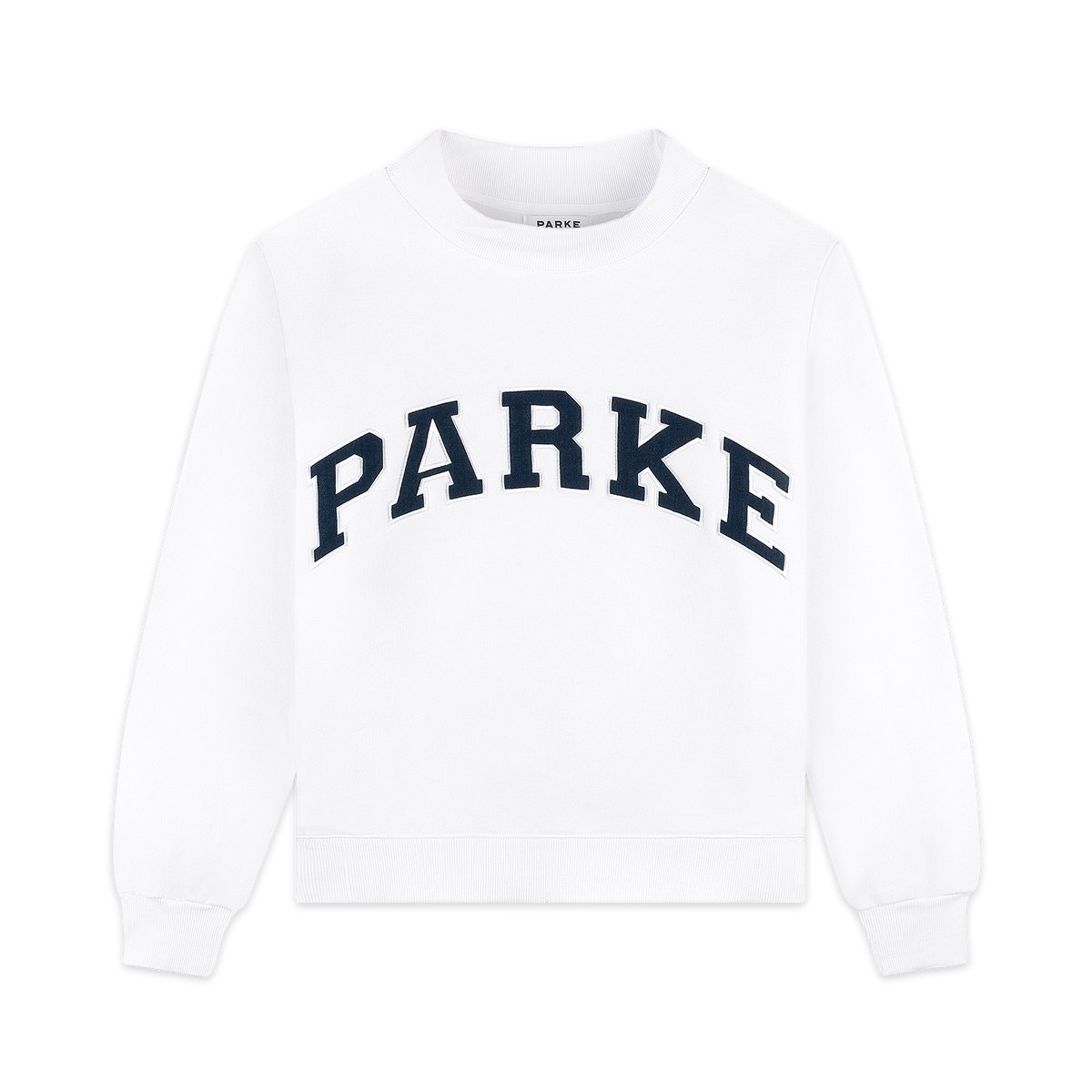 OG Varsity Mockneck - White + Denim