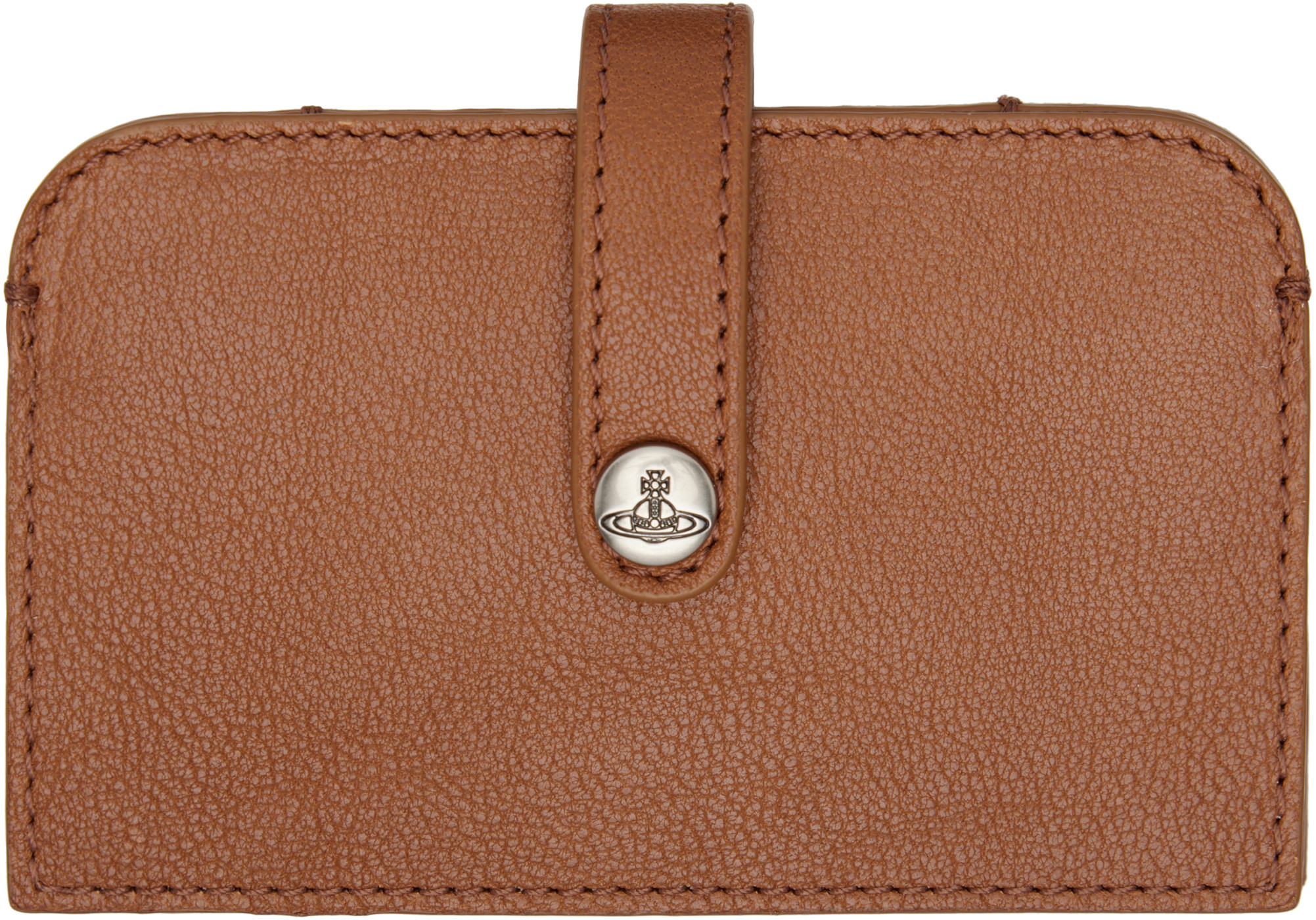 Brown Accordion Card Holder